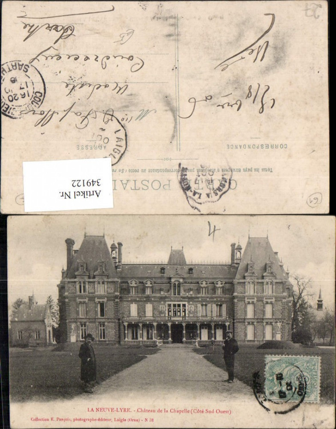 349122,Haute-Normandie Eure La Neuve-Lyre Chateau de la Chapelle Schloss