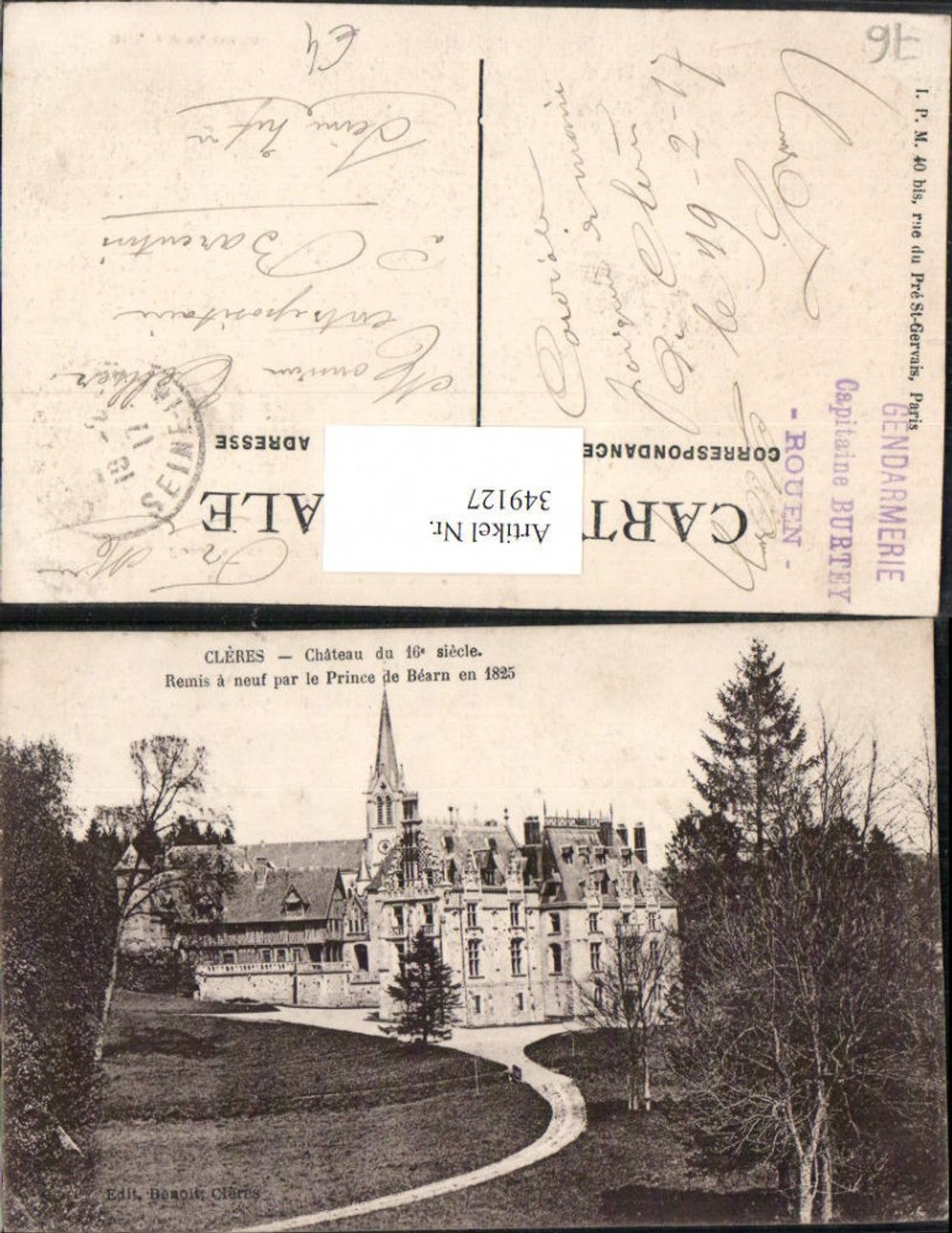 349127,Haute-Normandie Seine-Maritime Cleres Chateau Schloss