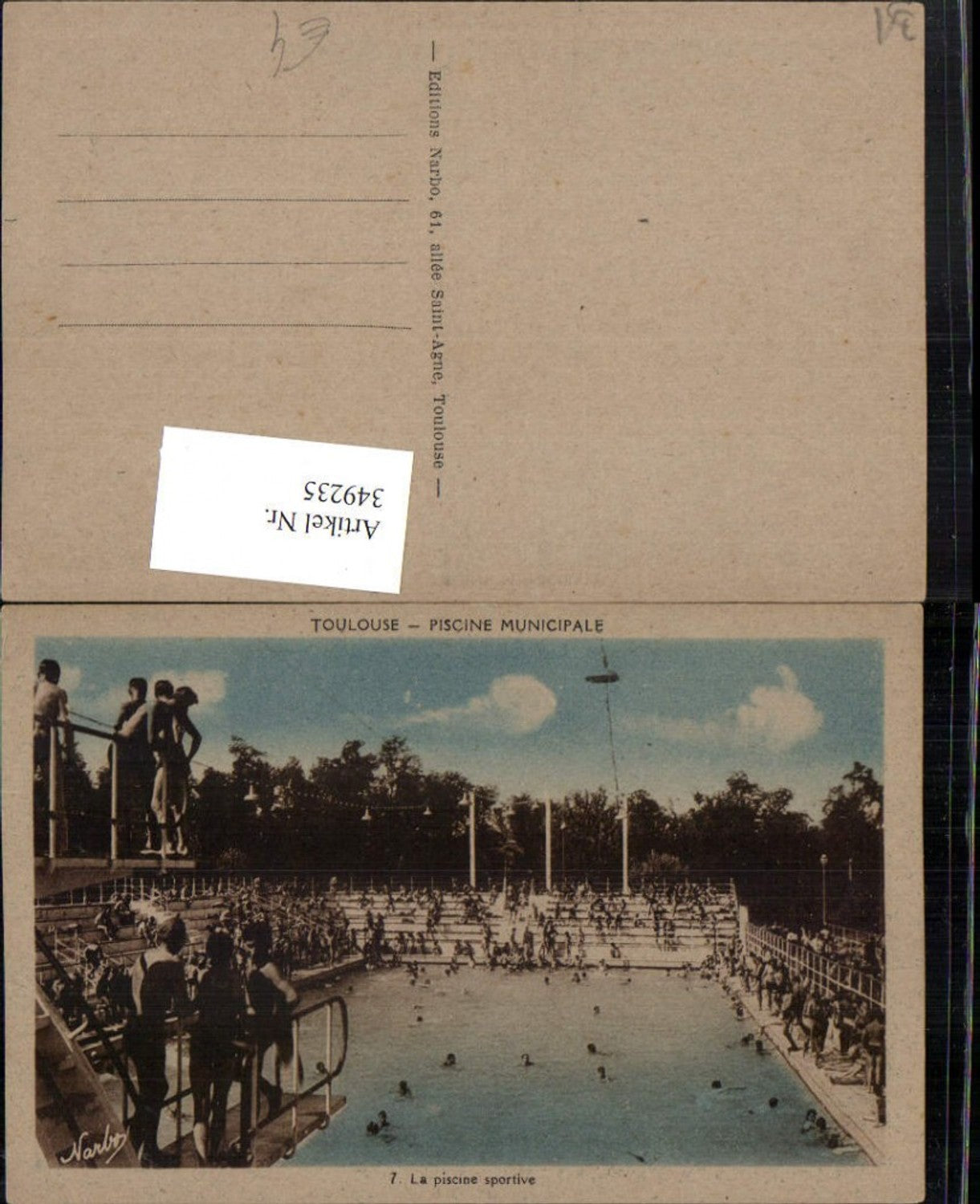 349235,Midi-Pyrenees Haute-Garonne Toulouse Piscine Municipale Schwimmbad Freibad