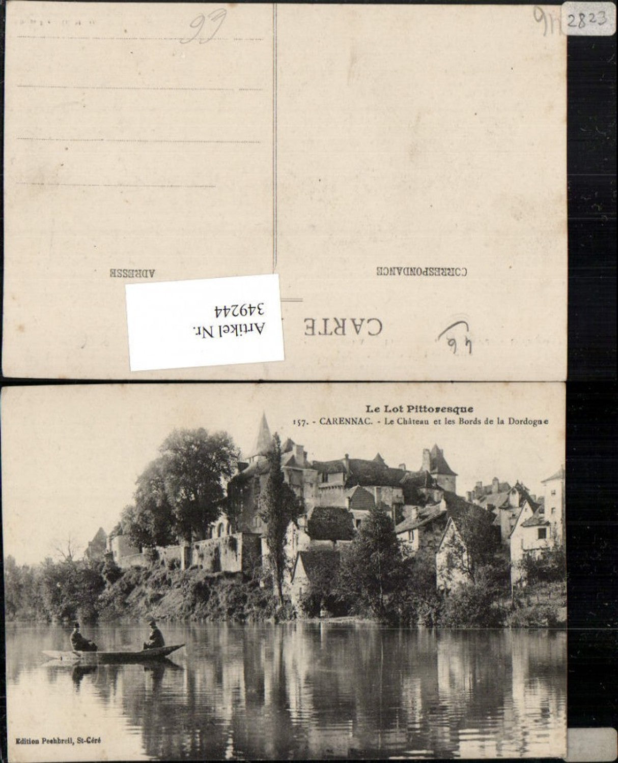 349244,Midi-Pyrenees Lot Carennac Le Chateau et les Bords de la Dordogne Schloss