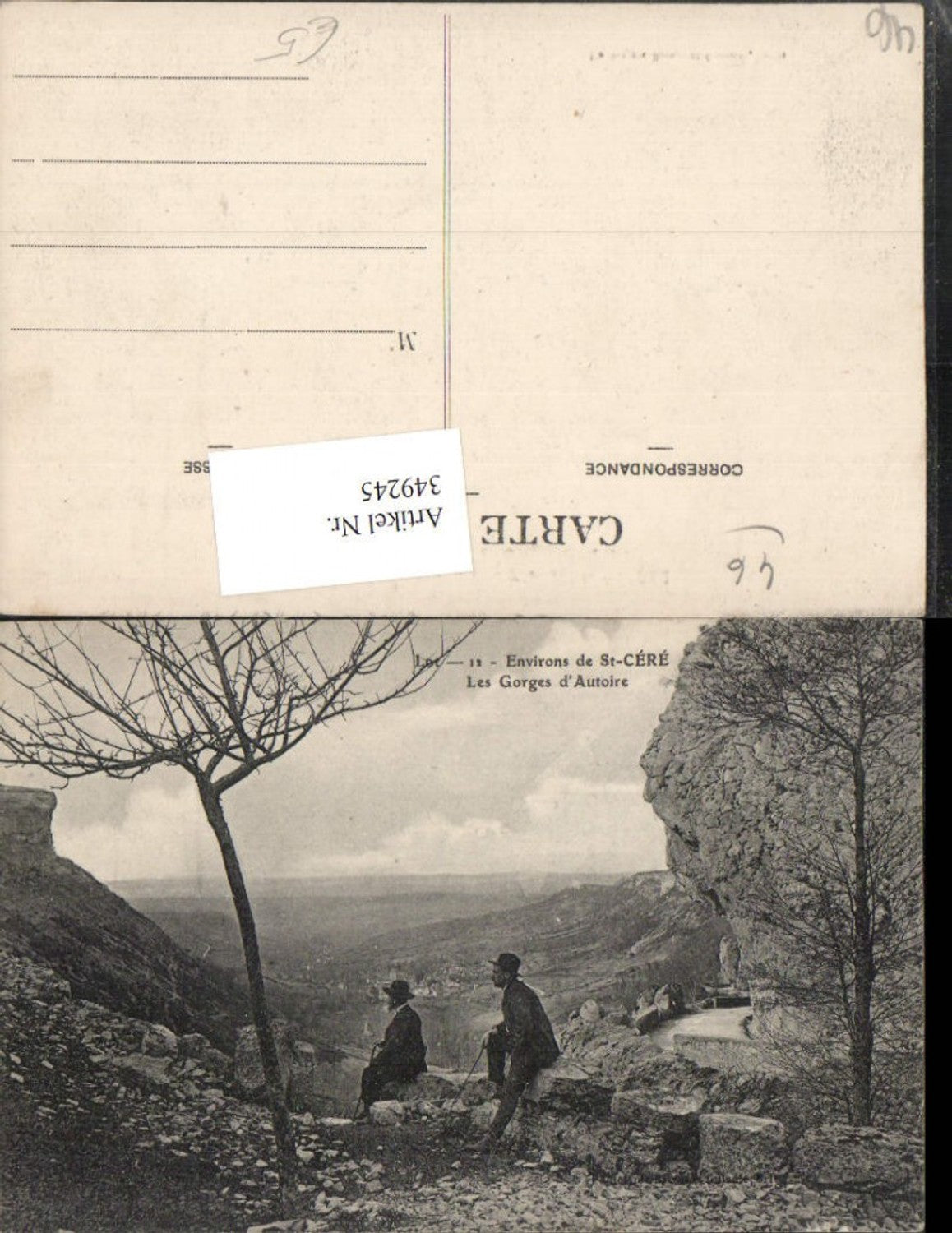 349245,Midi-Pyrenees Lot St-Cere Les Gorges d'Autoire Aussicht