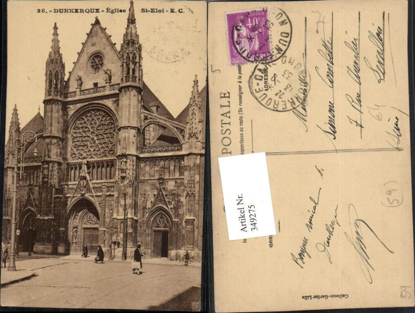 349275,Nord-Pas-de-Calais Nord Dunkerque Eglise St-Eloi Kirche