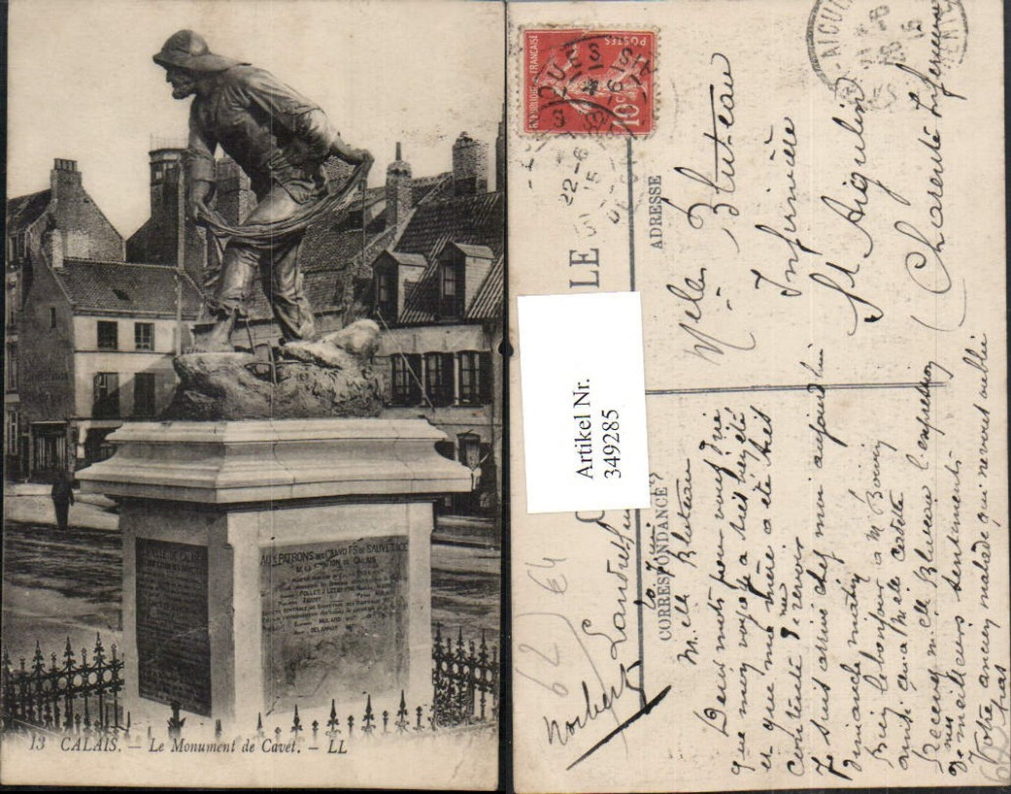 349285,Nord-Pas-de-Calais Pas-de-Calais Calais Le Monument de Cavet