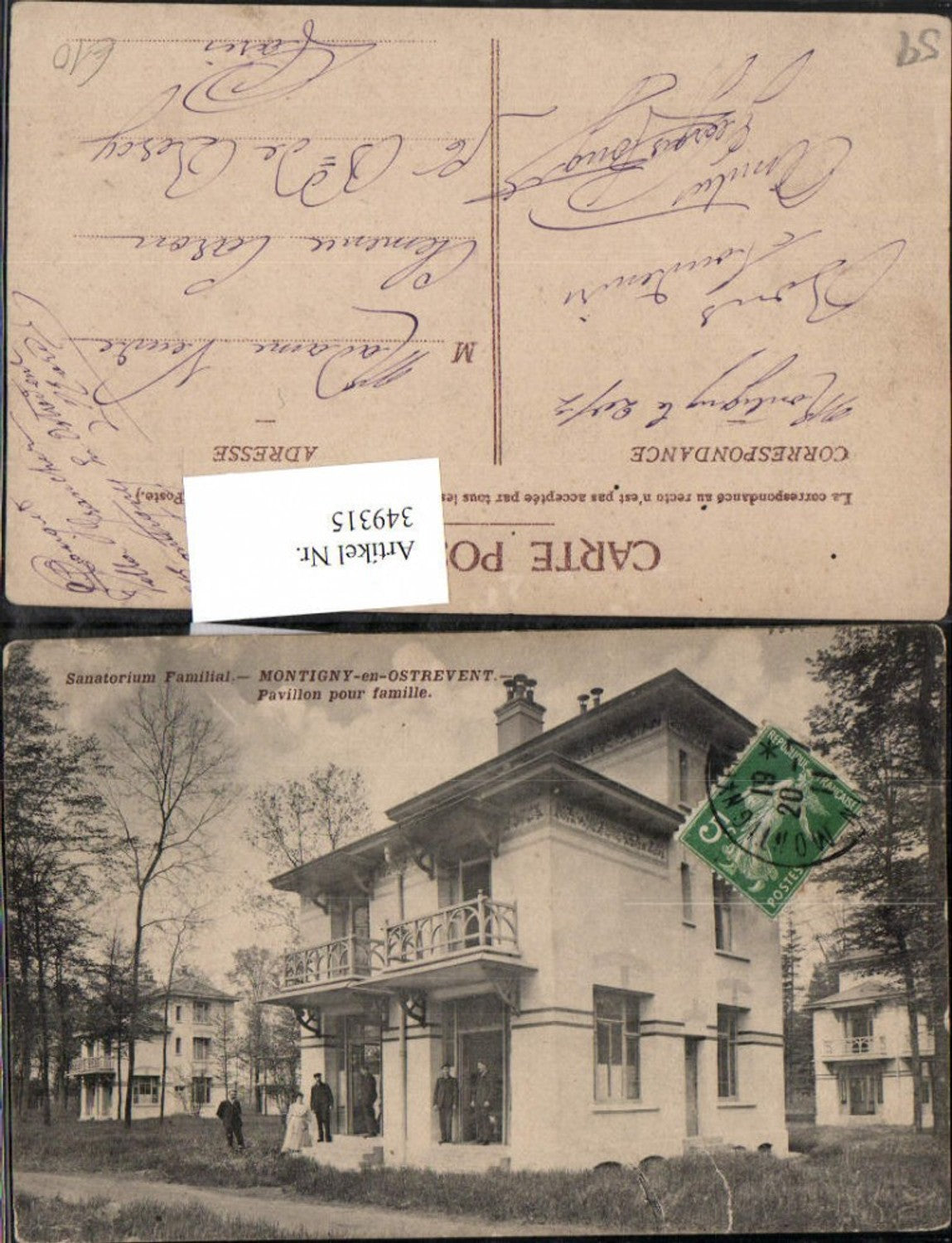 349315,Nord-Pas-de-Calais Nord Montigny-en-Ostrevent Sanatorium Familial Pavillon