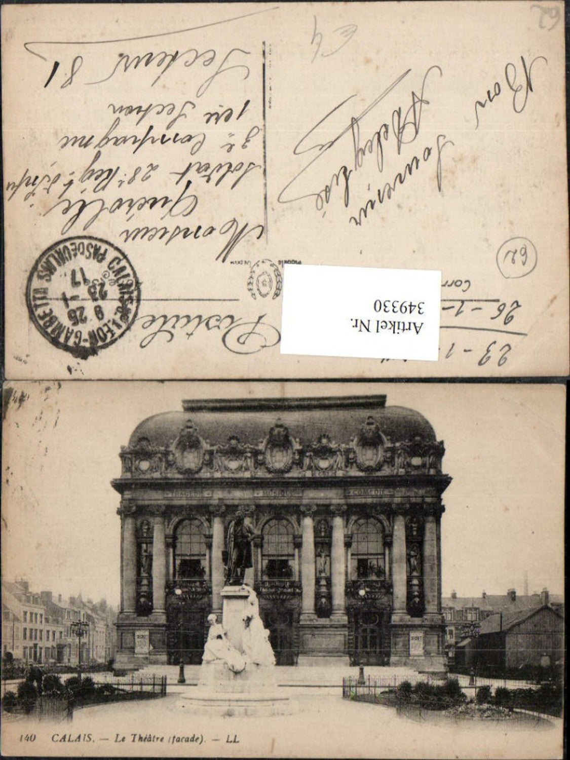 349330,Nord-Pas-de-Calais Pas-de-Calais Calais Le Theater Theater Monument