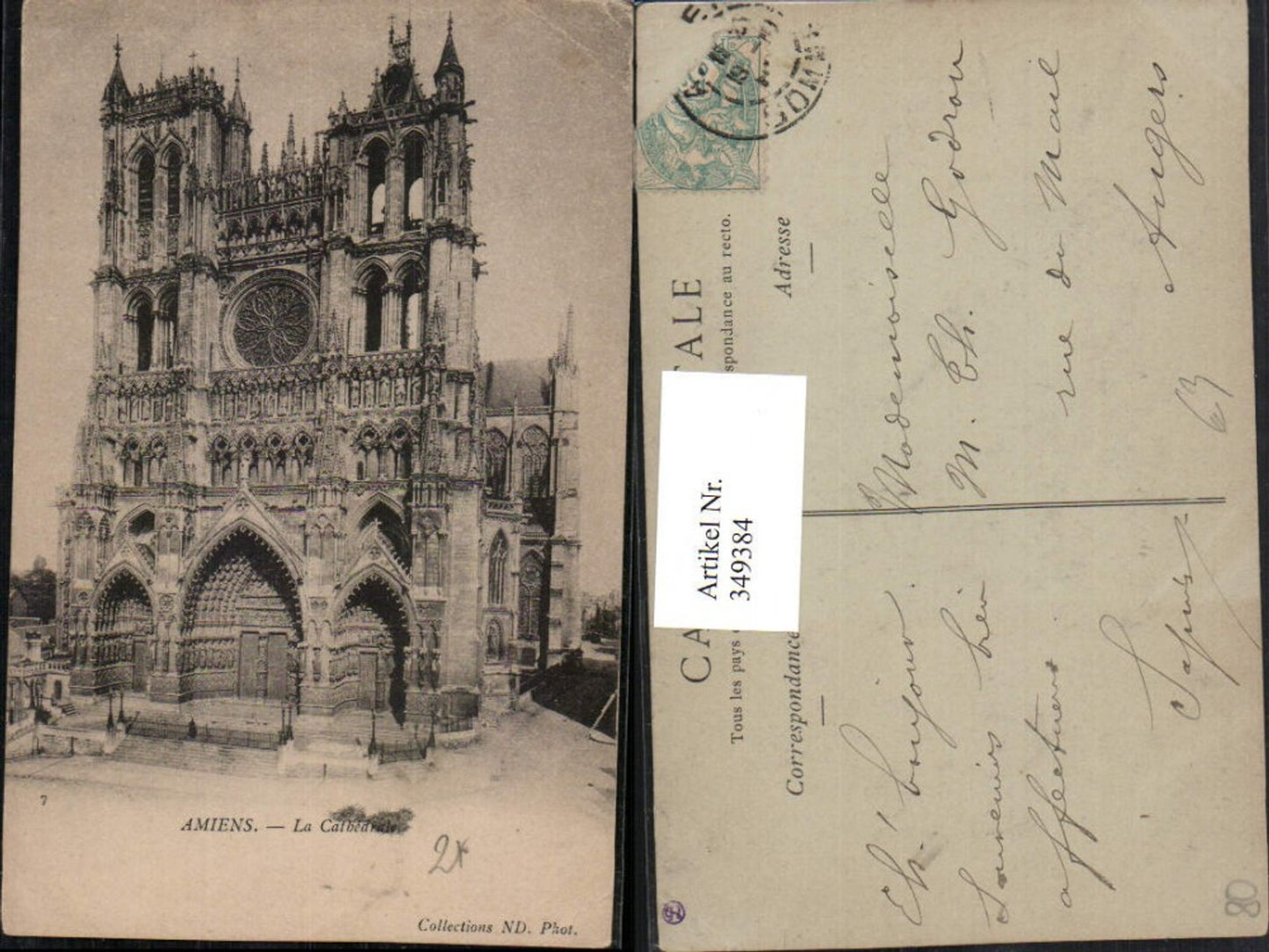 349384,Picardie Somme Amiens La Cathedrale Kirche