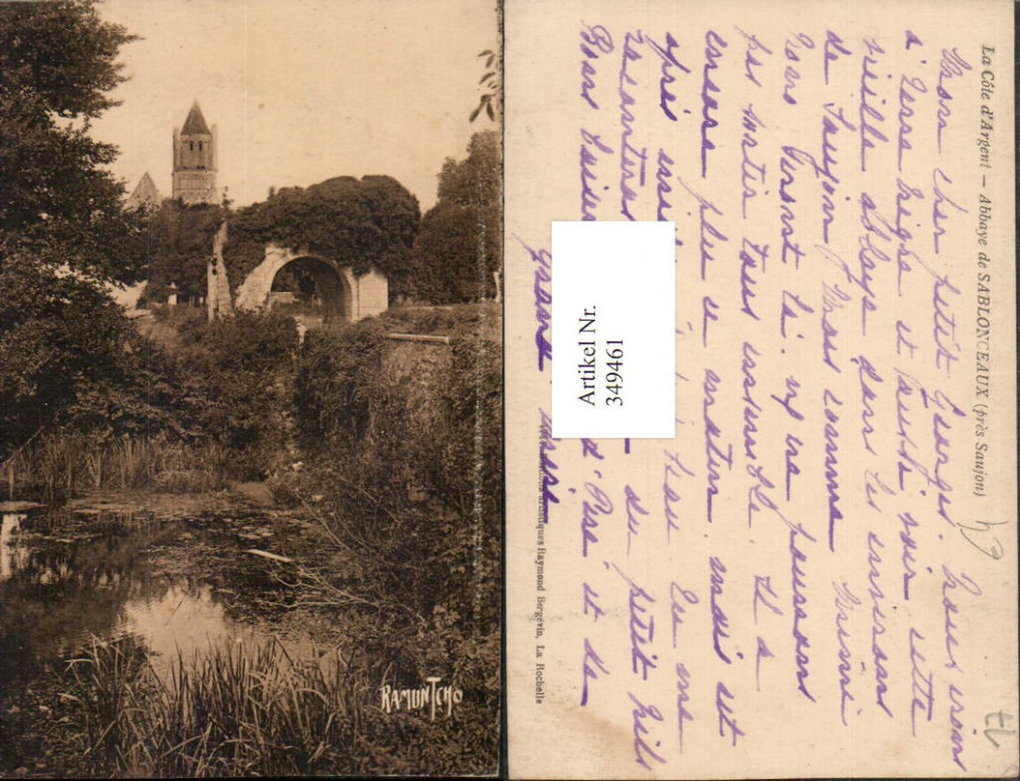 349461,Poitou-Charentes Charente-Maritime Abbaye de Sablonceaux Abtei Turm
