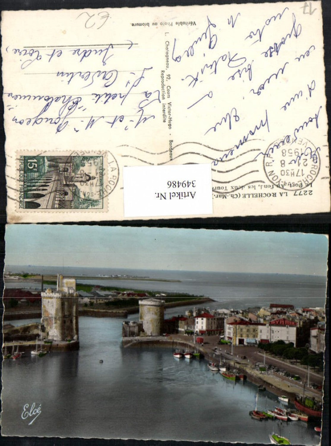 349486,Poitou-Charentes Charente-Maritime La Rochelle Le Port Hafen Türme
