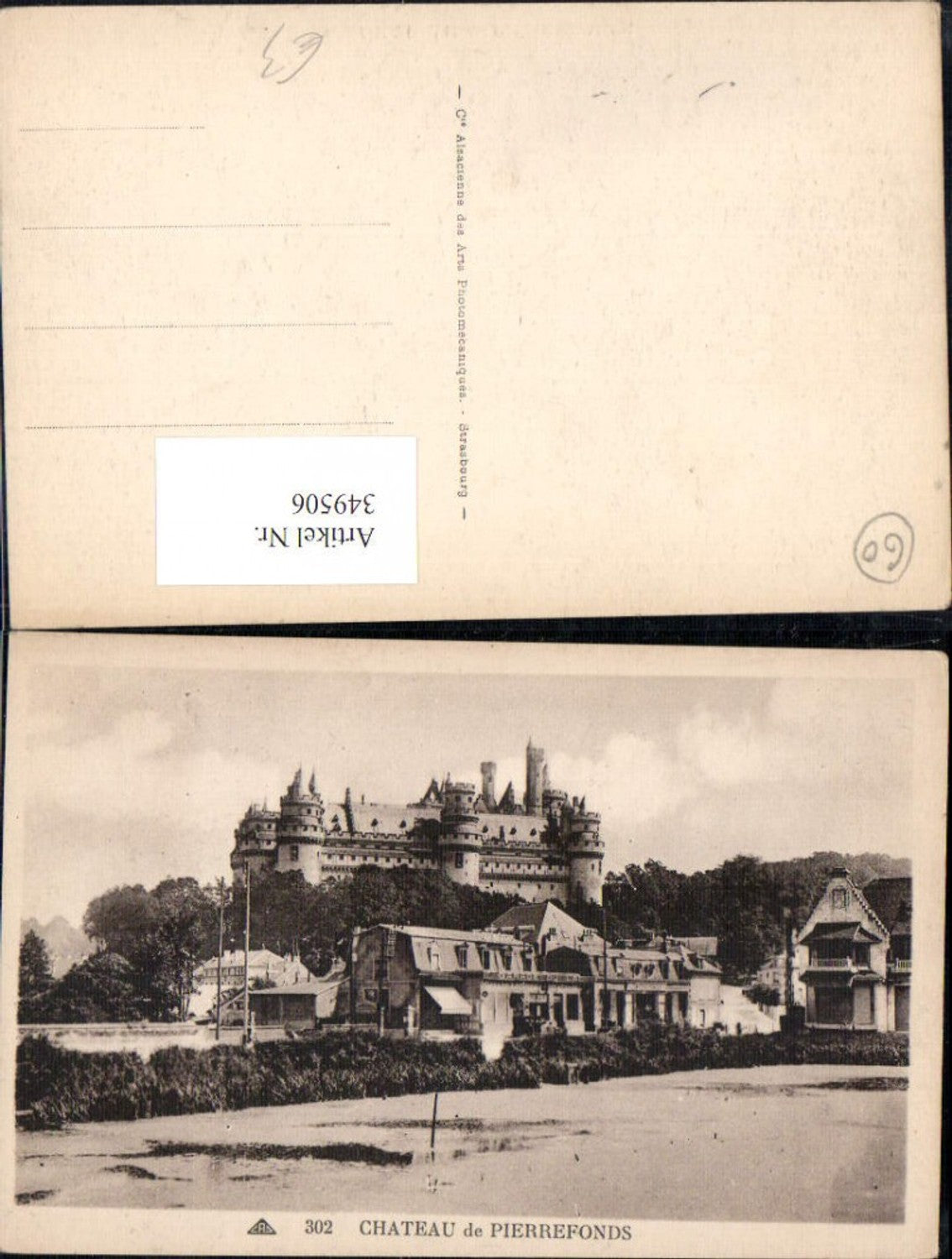 349506,Picardie Oise Pierrefonds Chateau Schloss Totale