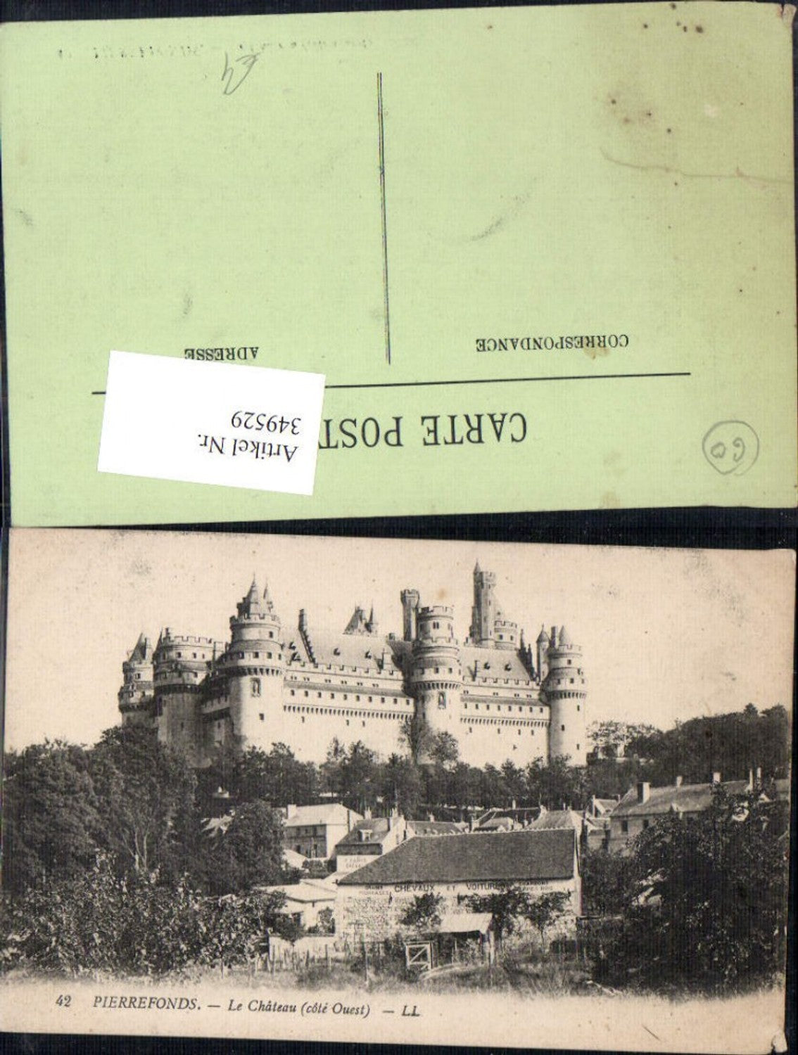 349529,Picardie Oise Pierrefonds Chateau Schloss Cote Ouest