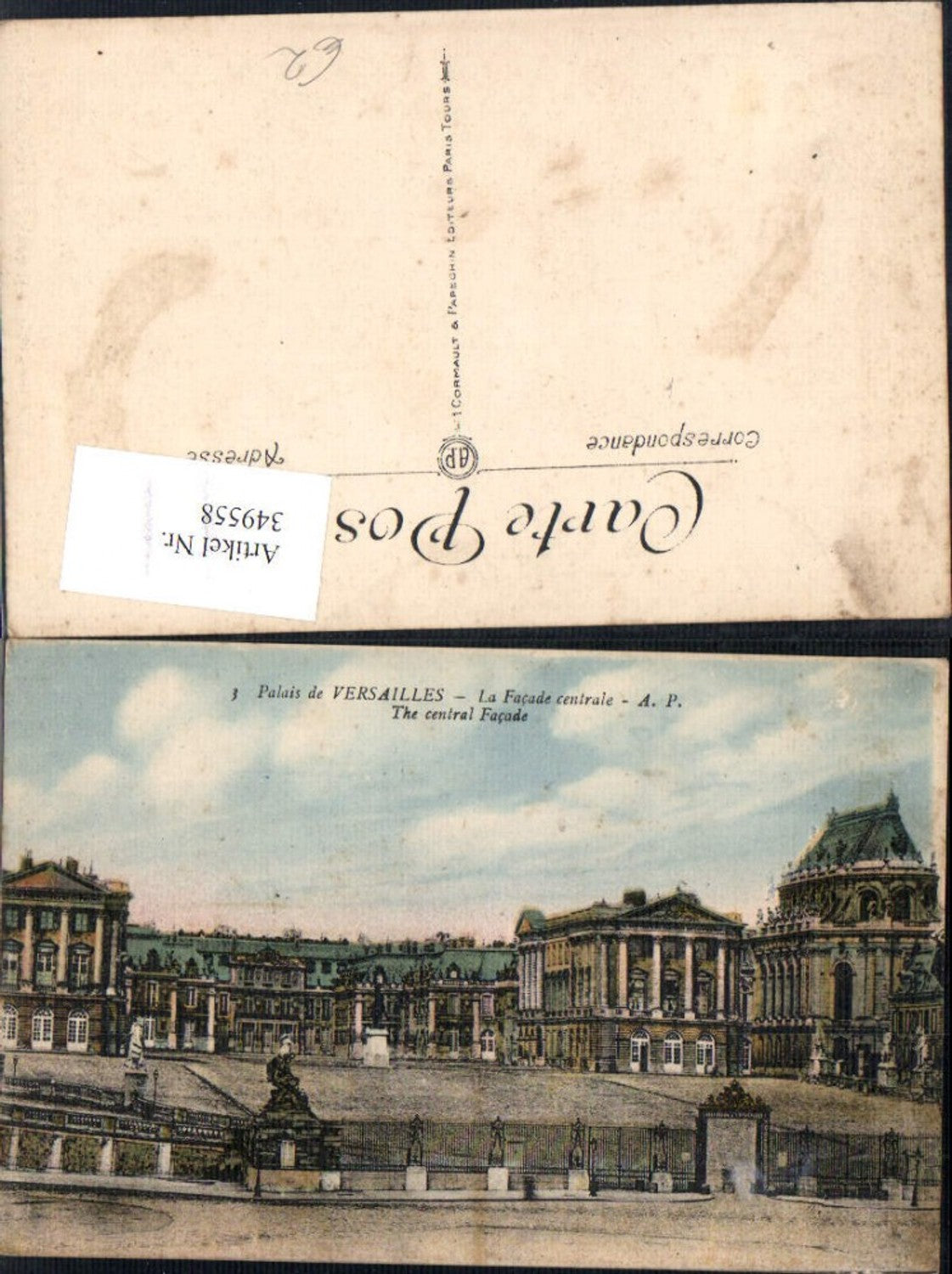 349558,Ile-de-France Yvelines Palais Versailles La Facade centrale Schloss Vorderfront