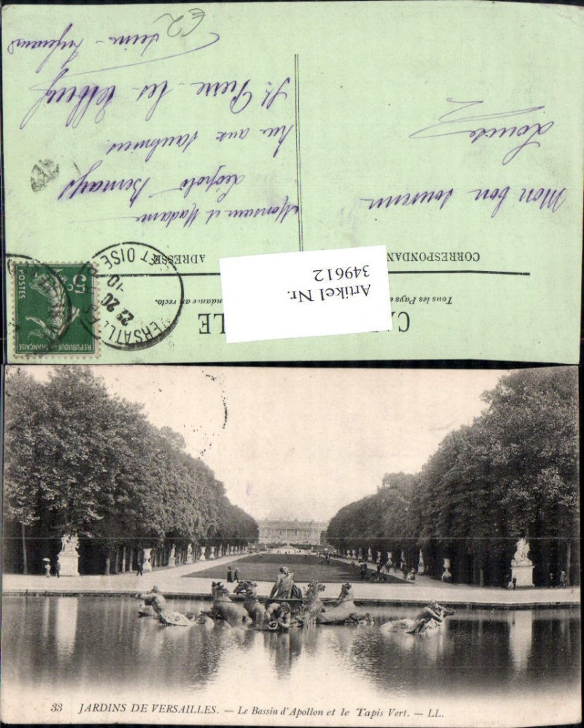 349612,Ile-de-France Yvelines Versailles Jardin Le Bassin d Apollon et le Tapis Vert