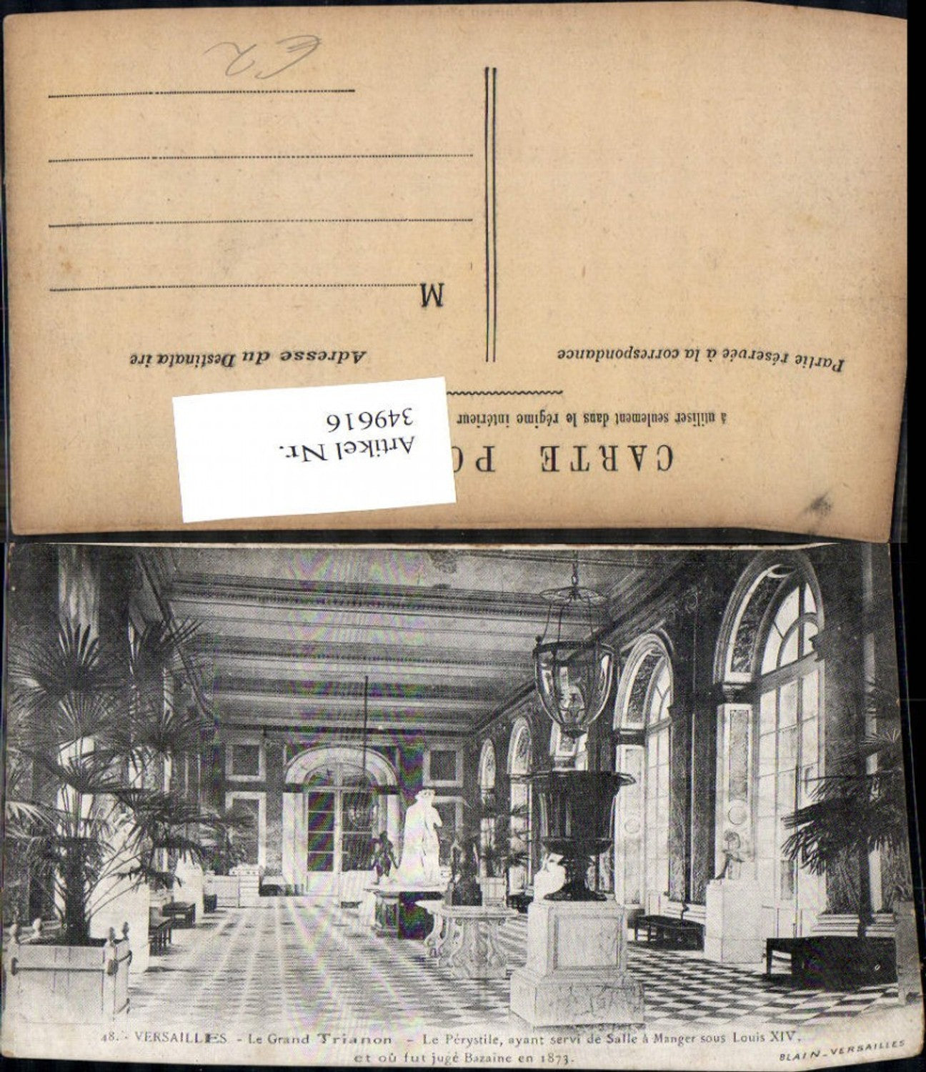 349616,Ile-de-France Yvelines Versailles Le Grand Trianon Le Perystile Schloss