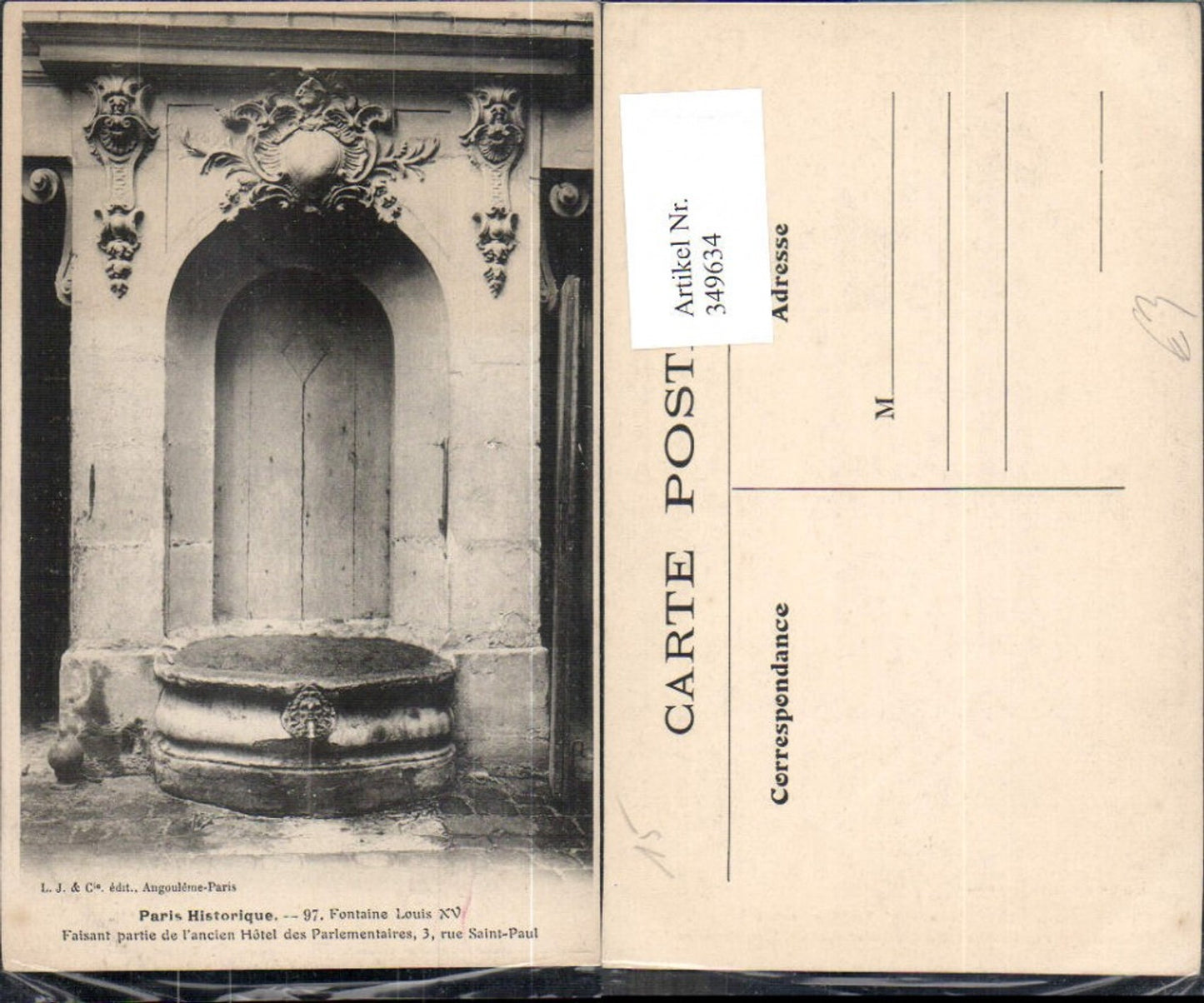 349634,Ile-de-France Paris Fontaine Louis XV fountain