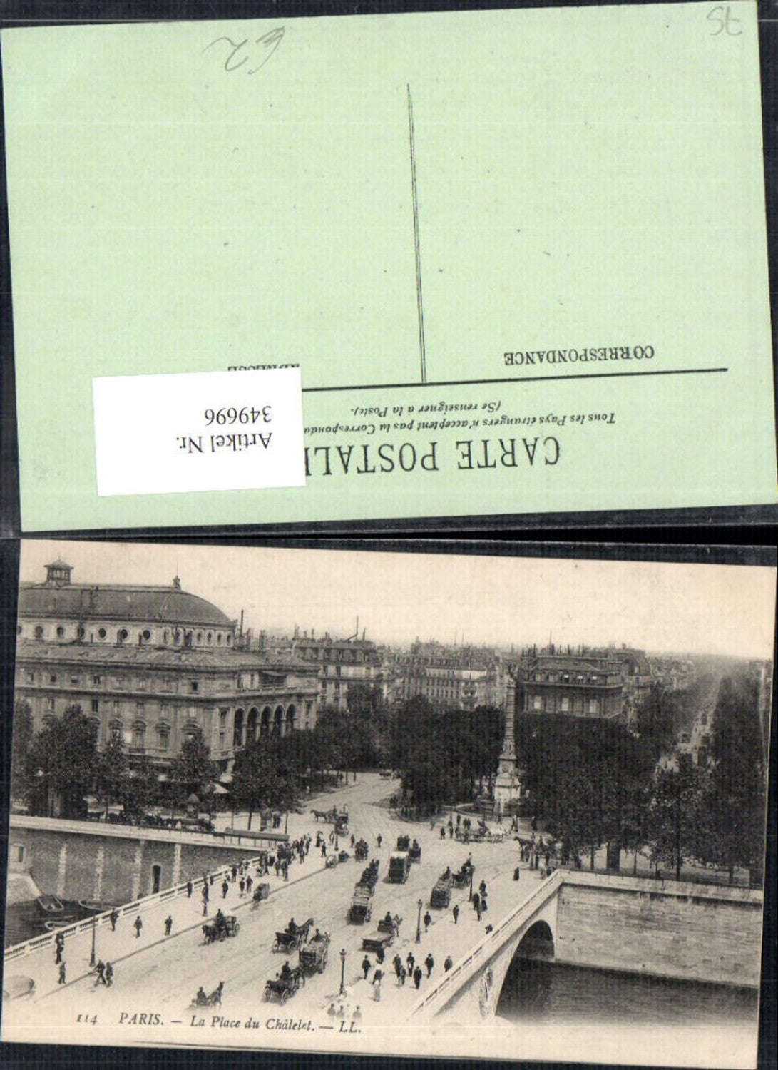 349696,Ile-de-France Paris La Place du Chalet Brücke Kutsche