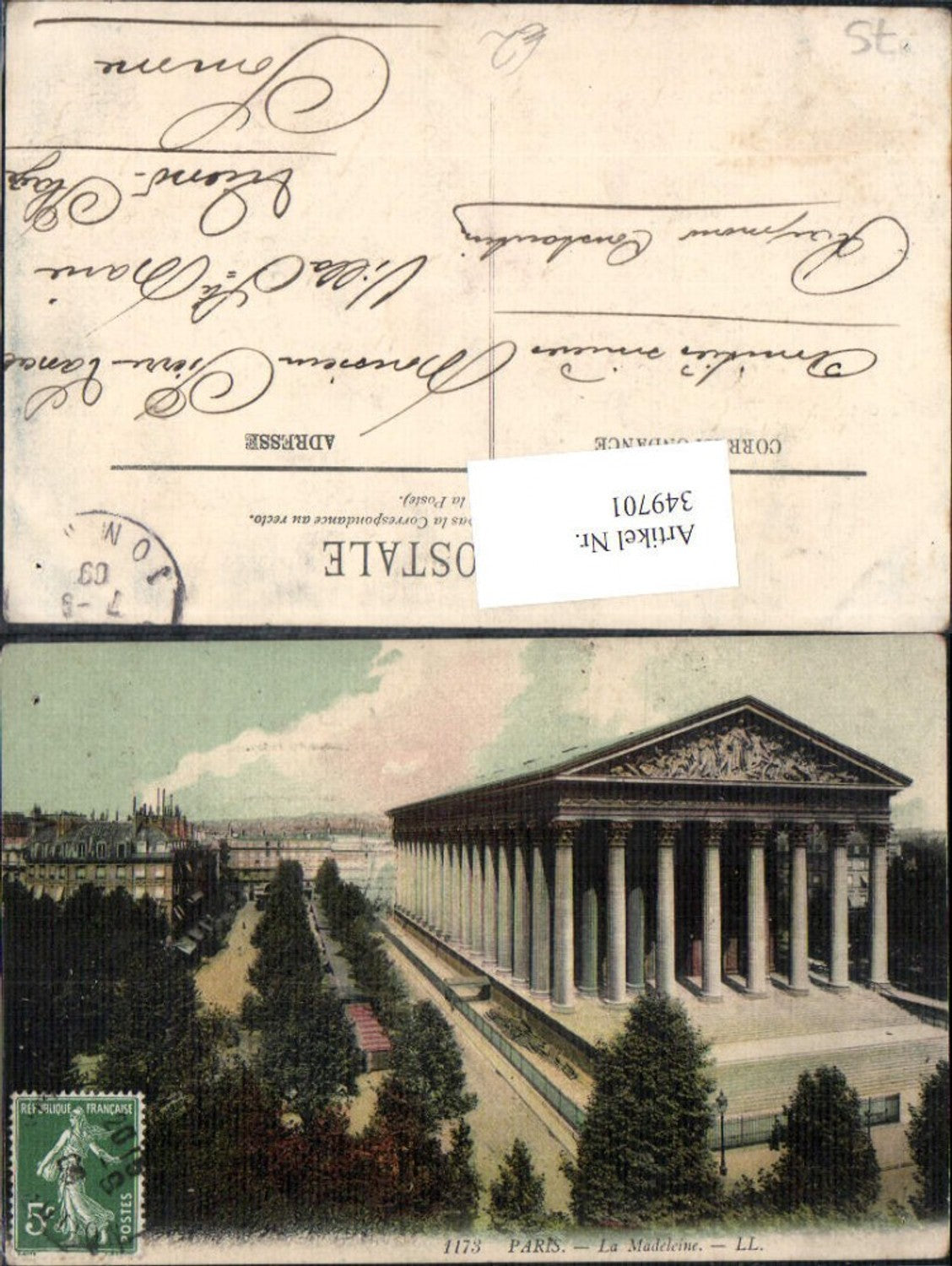 349701,Ile-de-France Paris La Madeleine Eglise Kirche