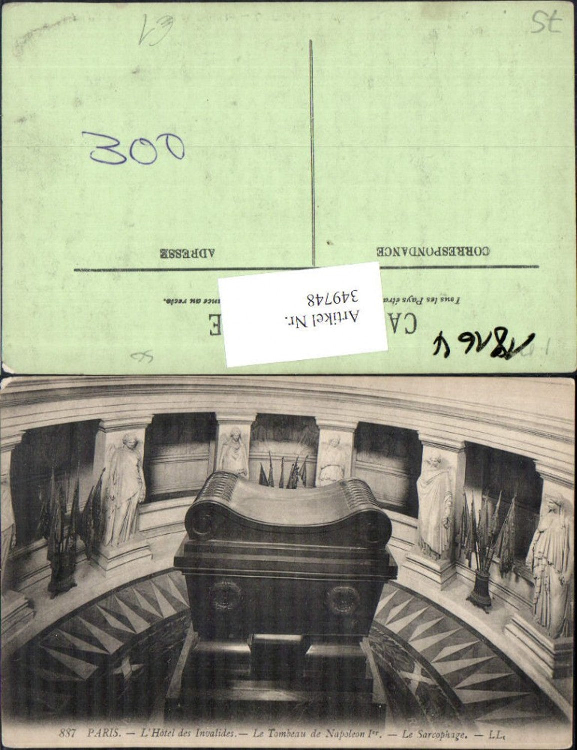 349748,Ile-de-France Paris L Hotel des Invalides Le Tombeau de Napoleon I Le Sarcophage Tod