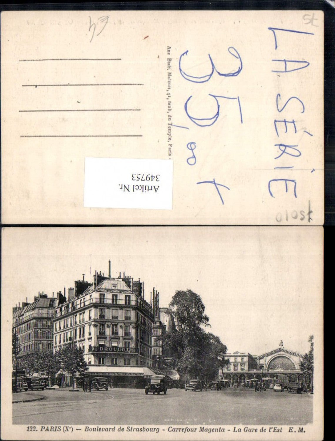 349753,Ile-de-France Paris Boulevard de Strasbourg Carrefour Magenta La Gare de l Est Bahnhof
