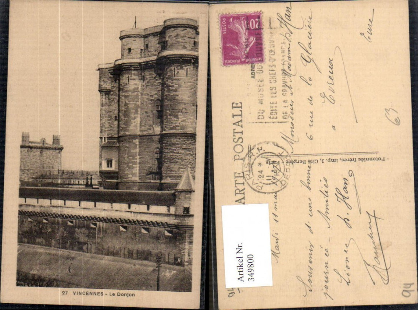 349800,Ile-de-Franche Val-de-Marne Vincennes le Donjon