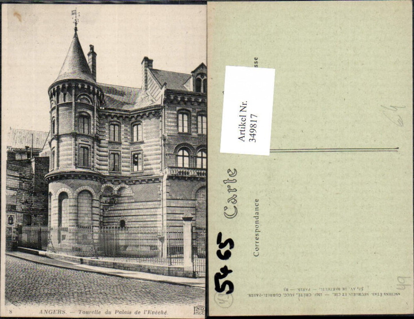 349817,Pays de la Loire Maine-et-Loire Angers Tourelle du Palais de l Eveche