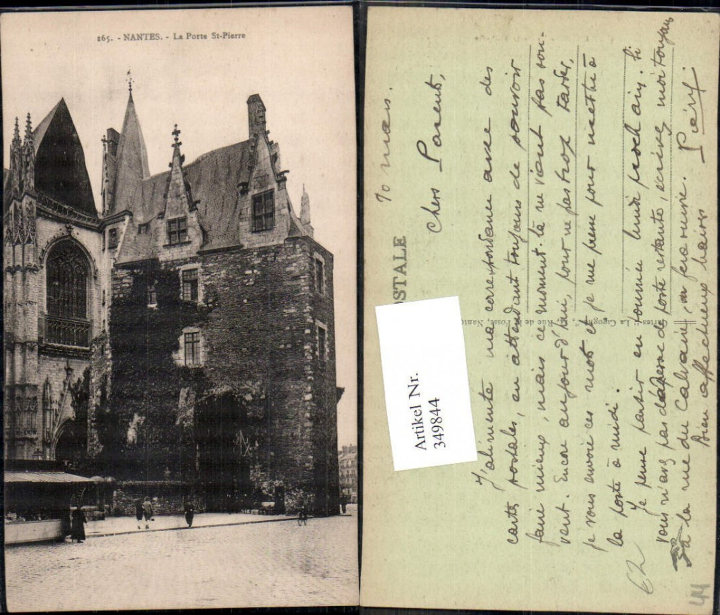349844,Pays de la Loire Loire-Atlantique Nantes La Porte St Pierre Kirche