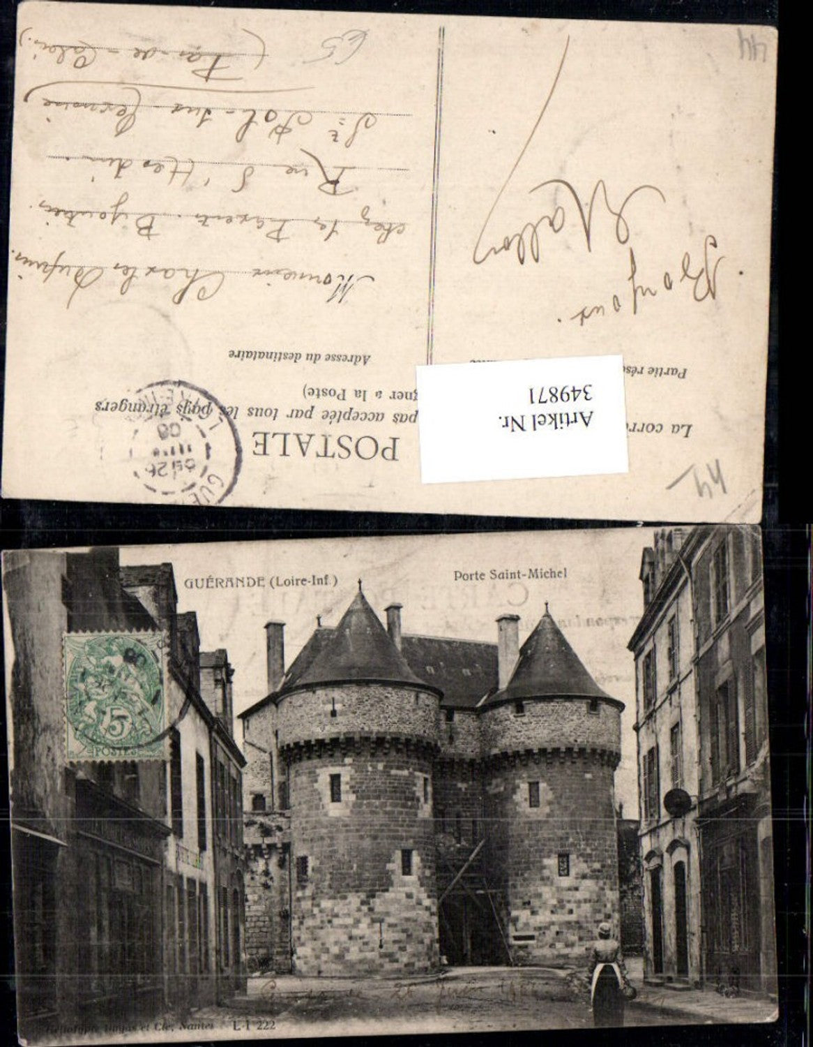 349871,Pays de la Loire Loire-Atlantique Guerande Porte Saint-Michel