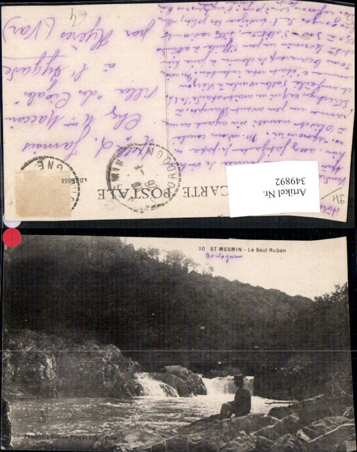 349892,Pays de la Loire Vendee St Mesmin Le Saut Ruban Mann a. Fluss