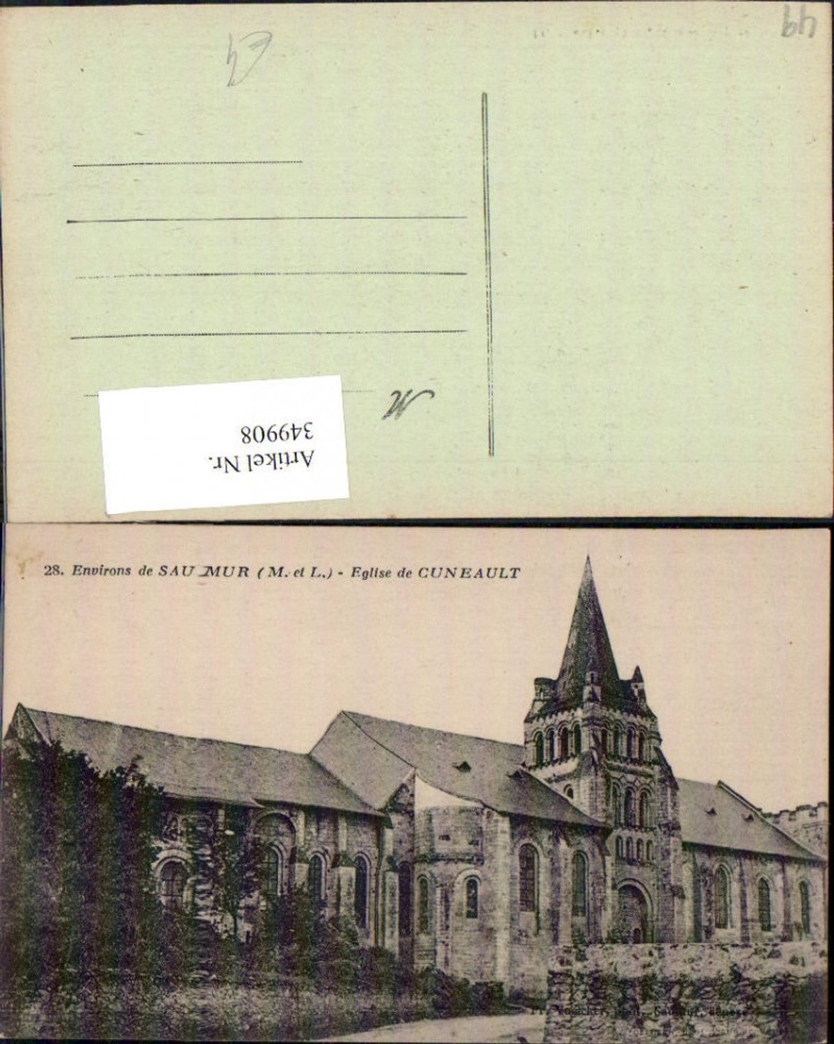 349908,Pays de la Loire Maine-et-Loire Environs de Saumur Eglise de Cuneault Kirche