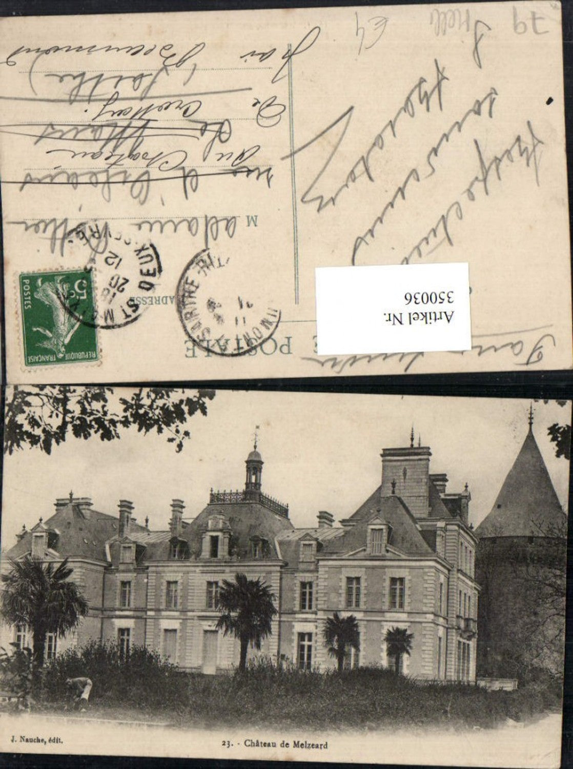 350036,Poitou-Charentes Deux-Sevres Chateau de Melzeard Schloss