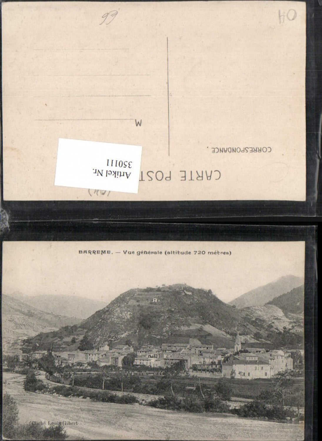 350111,Provence-Alpes-Cote-Azur Prov. Barreme Vue generale Totale
