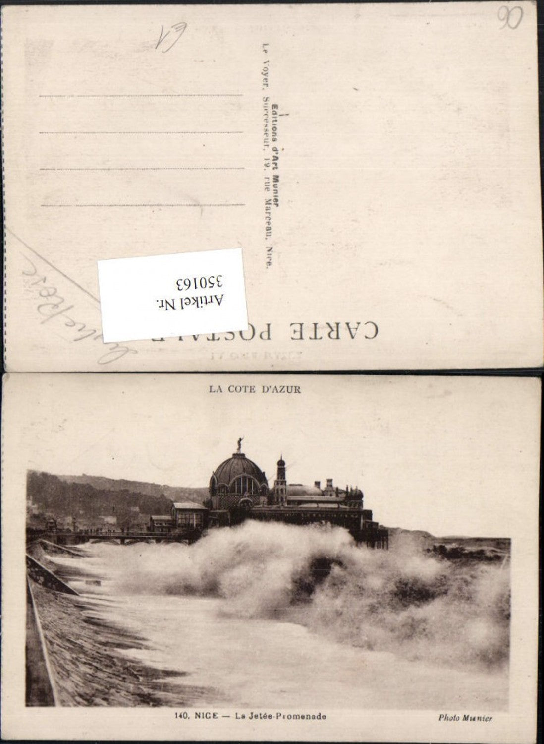 350163,Provence-Alpes-Cote-Azur Alpes-Maritimes Nice Nizza La Jetee Promenade Brandung