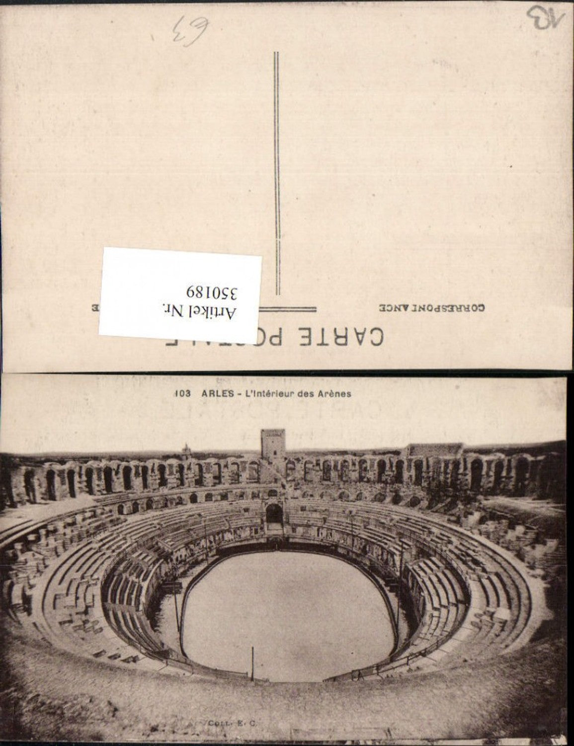350189,Provence-Alpes-Cote-Azur Bouches-de-Rhone Alres Interieur des Arenes Arena
