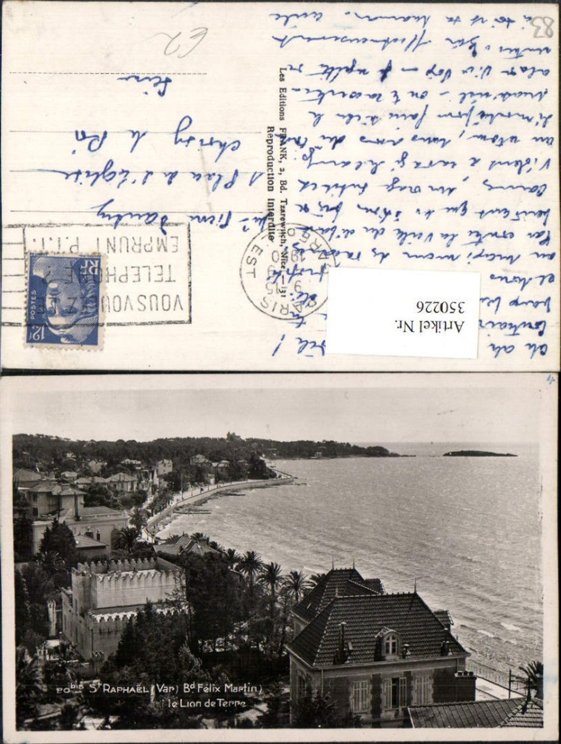 350226,Provence-Alpes-Cote-Azur Var St Raphael Lion de Terre Teilansicht
