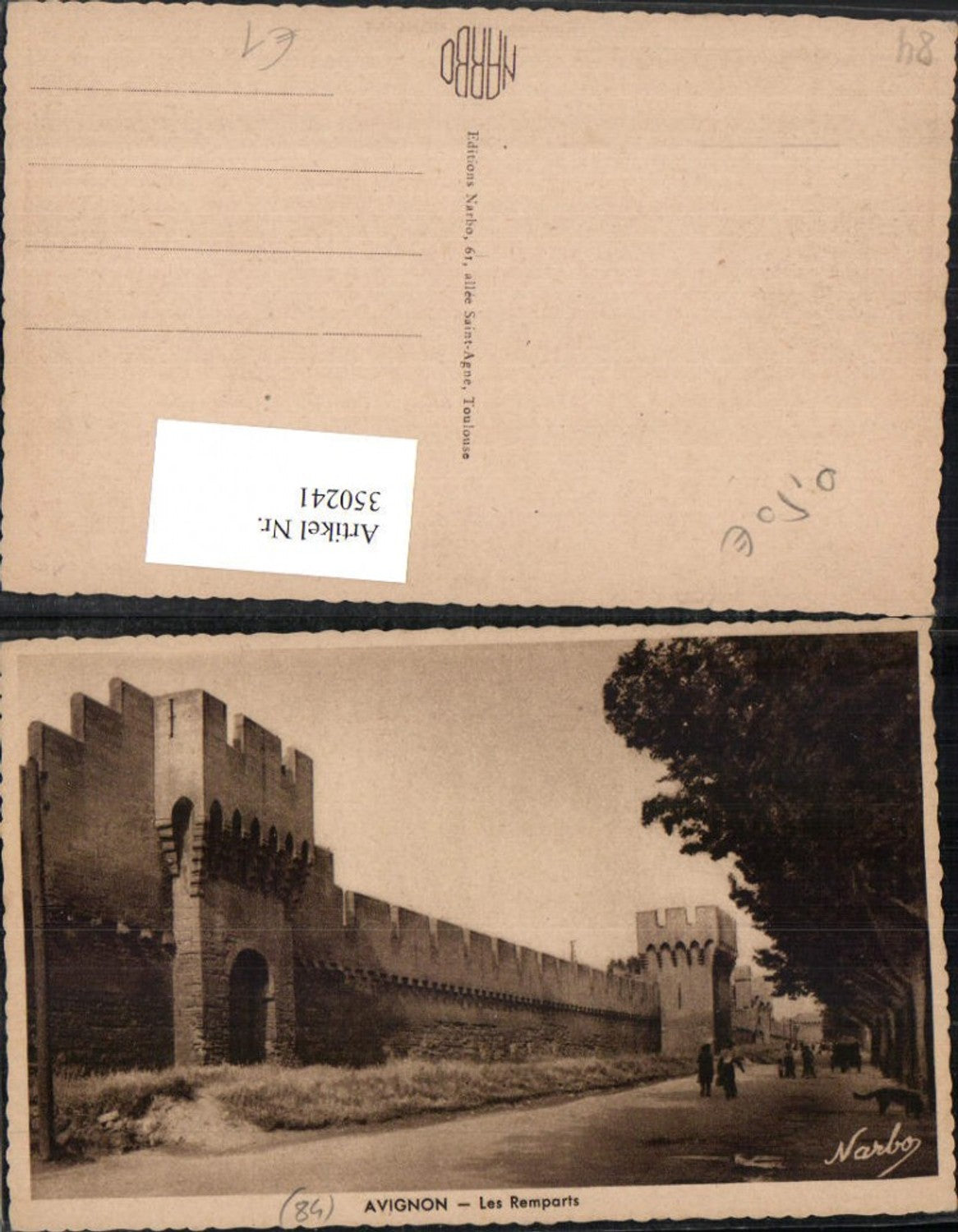 350241,Provence-Alpes-Cote-Azur Vaucluse Avignon Les Remparts Stadtmauer Mauer