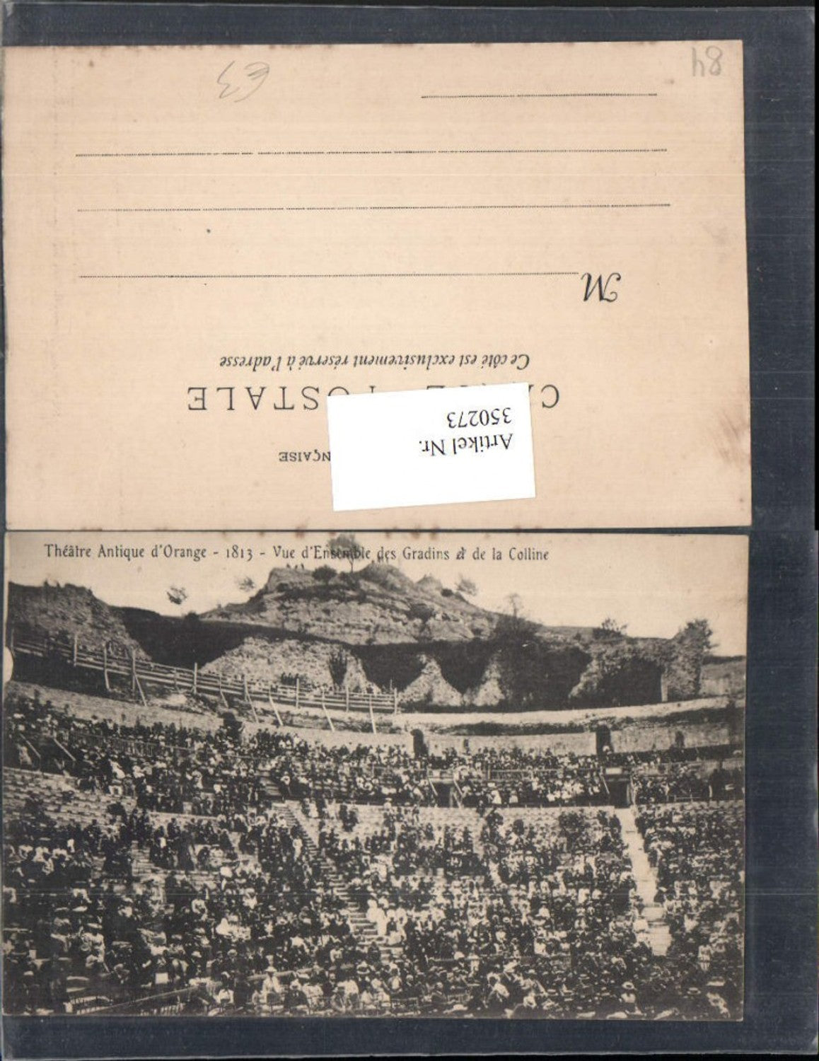 350273,Provence-Alpes-Cote-Azur Vaucluse Orange Theatre Antique 1813 Gradins et de la Colline
