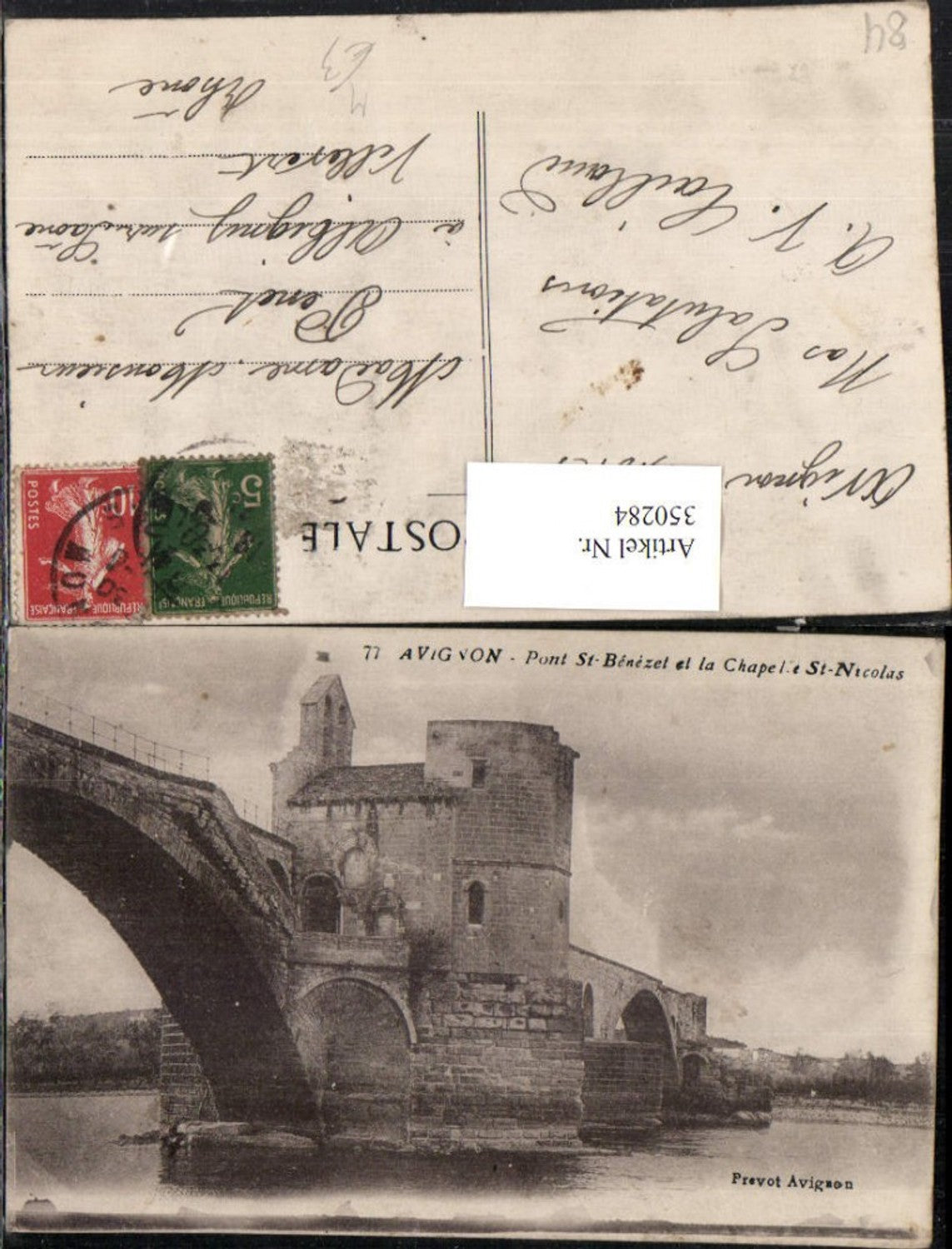 350284,Provence-Alpes-Cote-Azur Vaucluse Avignon Pont St-Benezet et Chapelle St-Nicolas Brücke