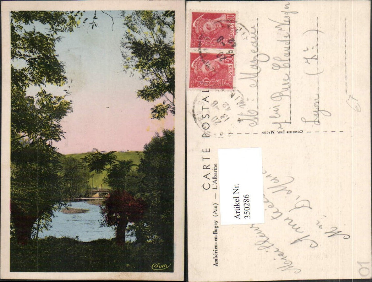 350286,Rhone-Alpes Ain Amberieu-en-Bugey L'Albarine Partie