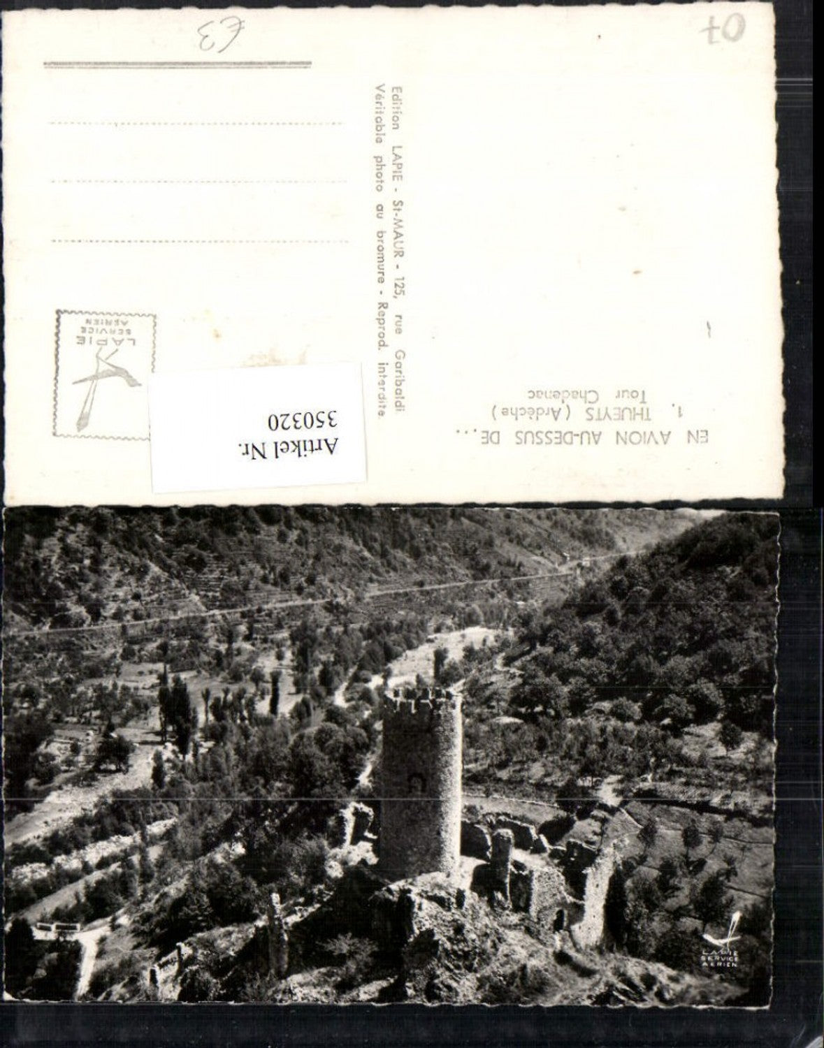 350320,Rhone-Alpes Ardeche Thueyts Tour Chadenac Turm