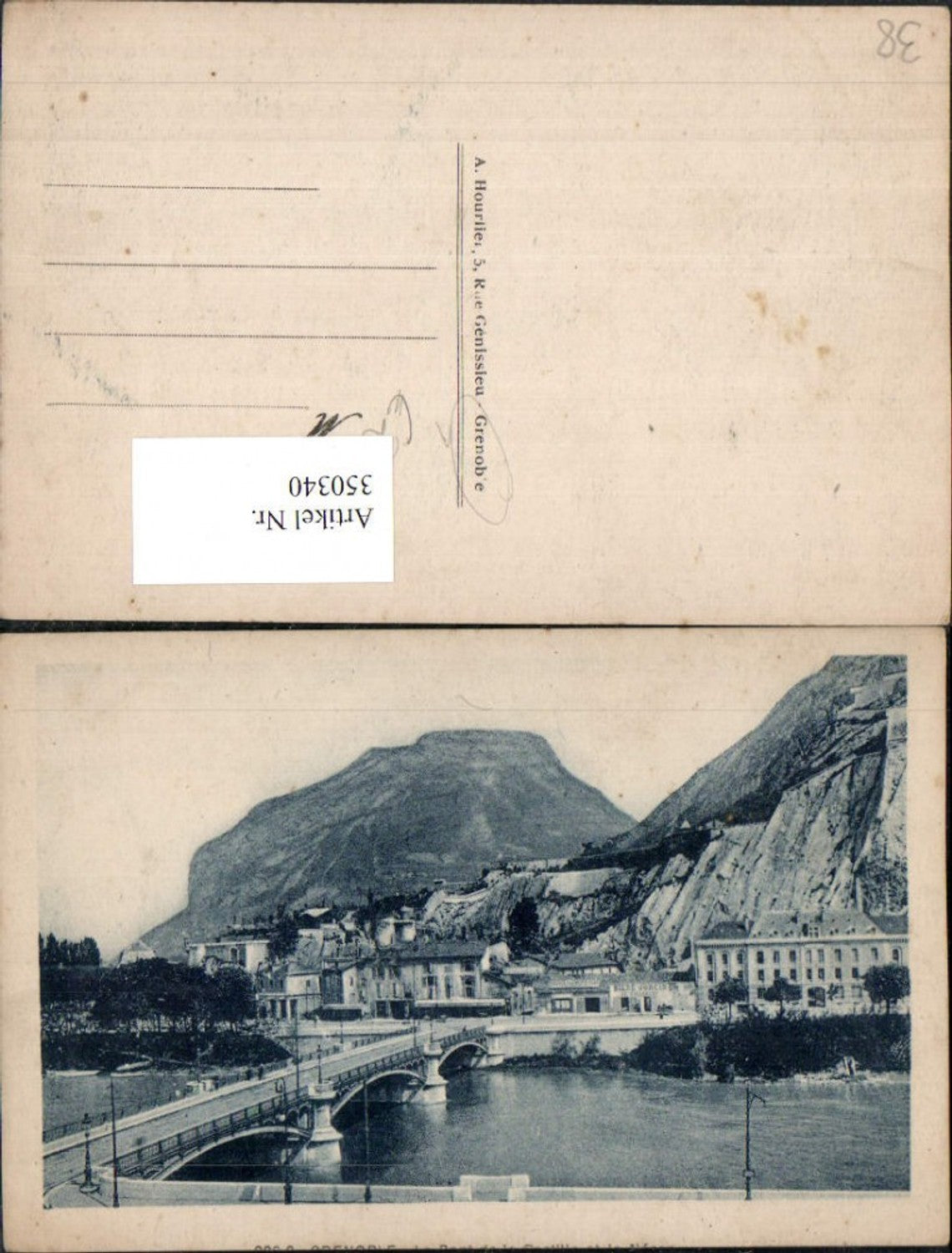 350340,Rhone-Alpes Isere Grenoble Teilansicht Brücke