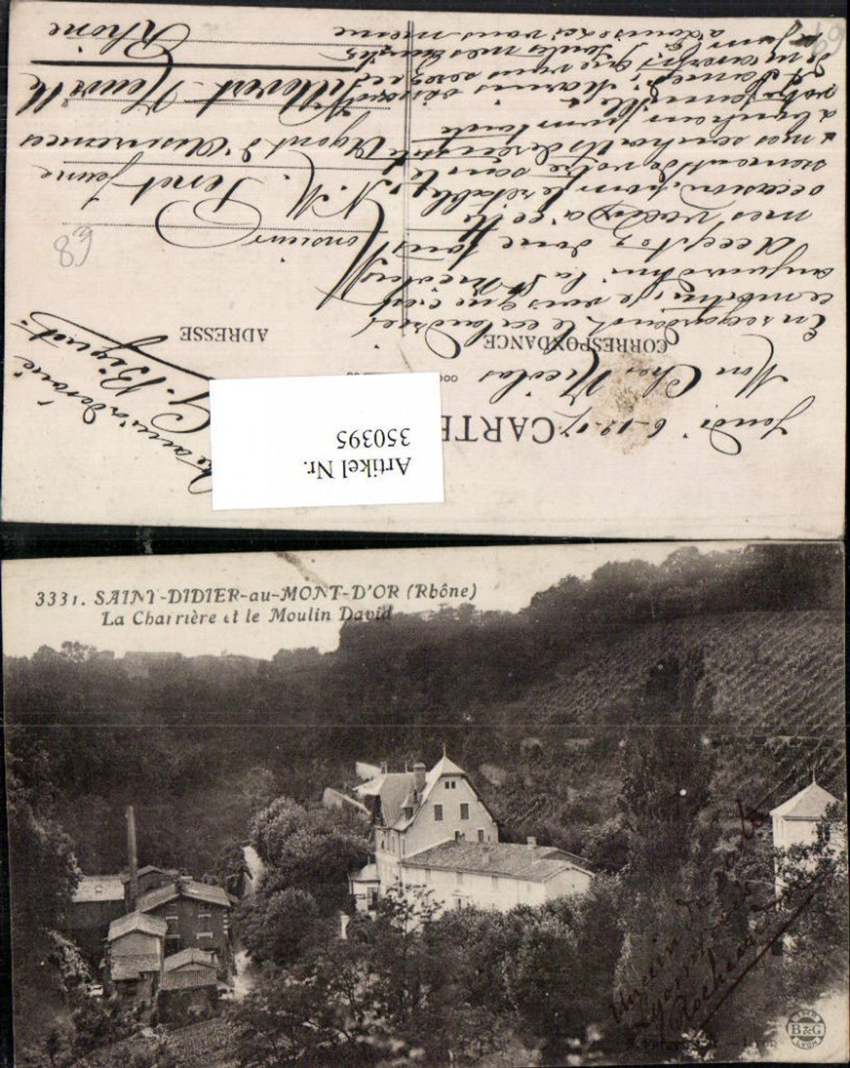 350395,Rhone-Alpes Isere Rhone Saint-Didier-au-Mont-d'Or La Charriere et le Moulin David