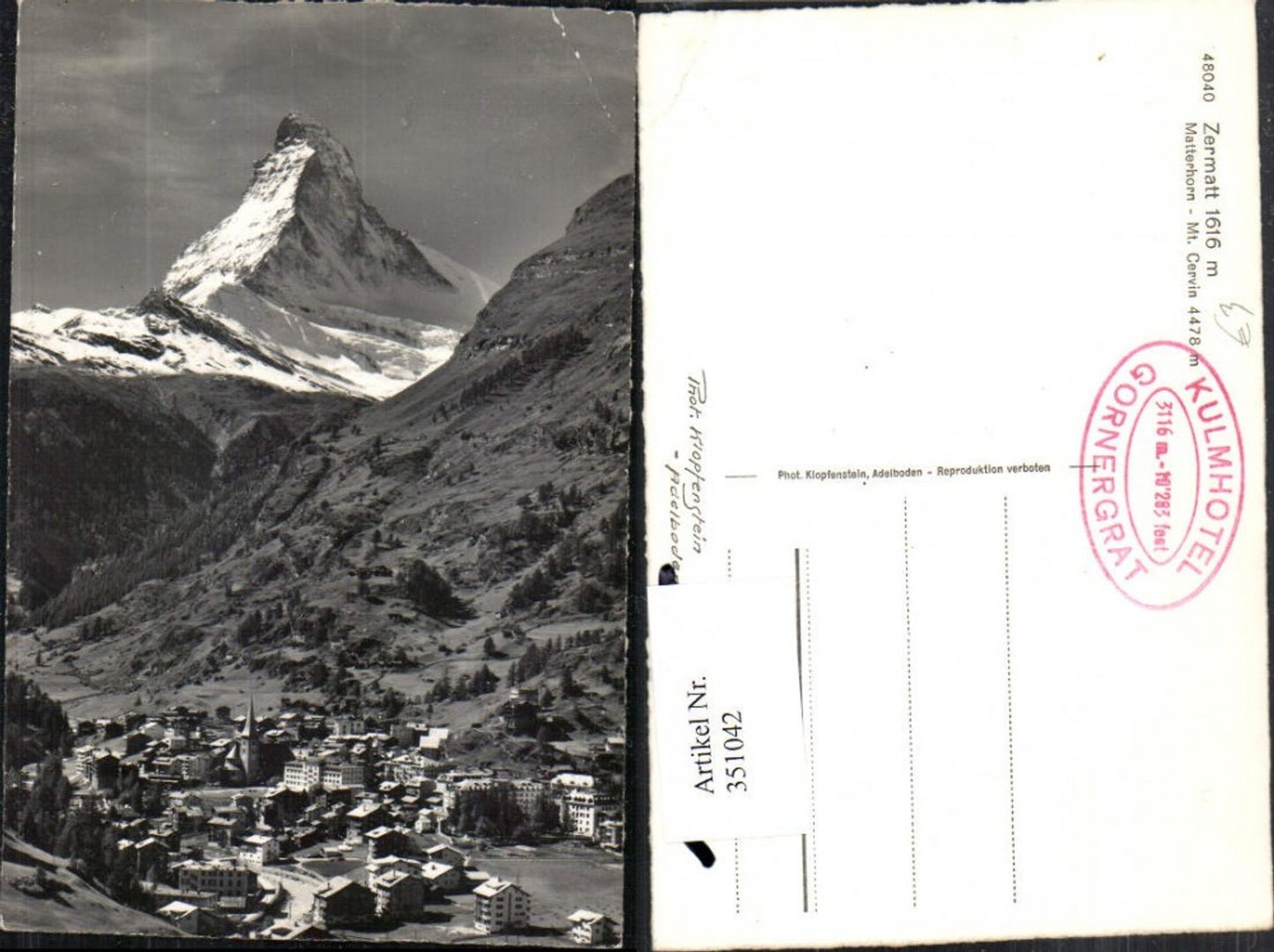 Alte Ansichtskarte – Old Postcard