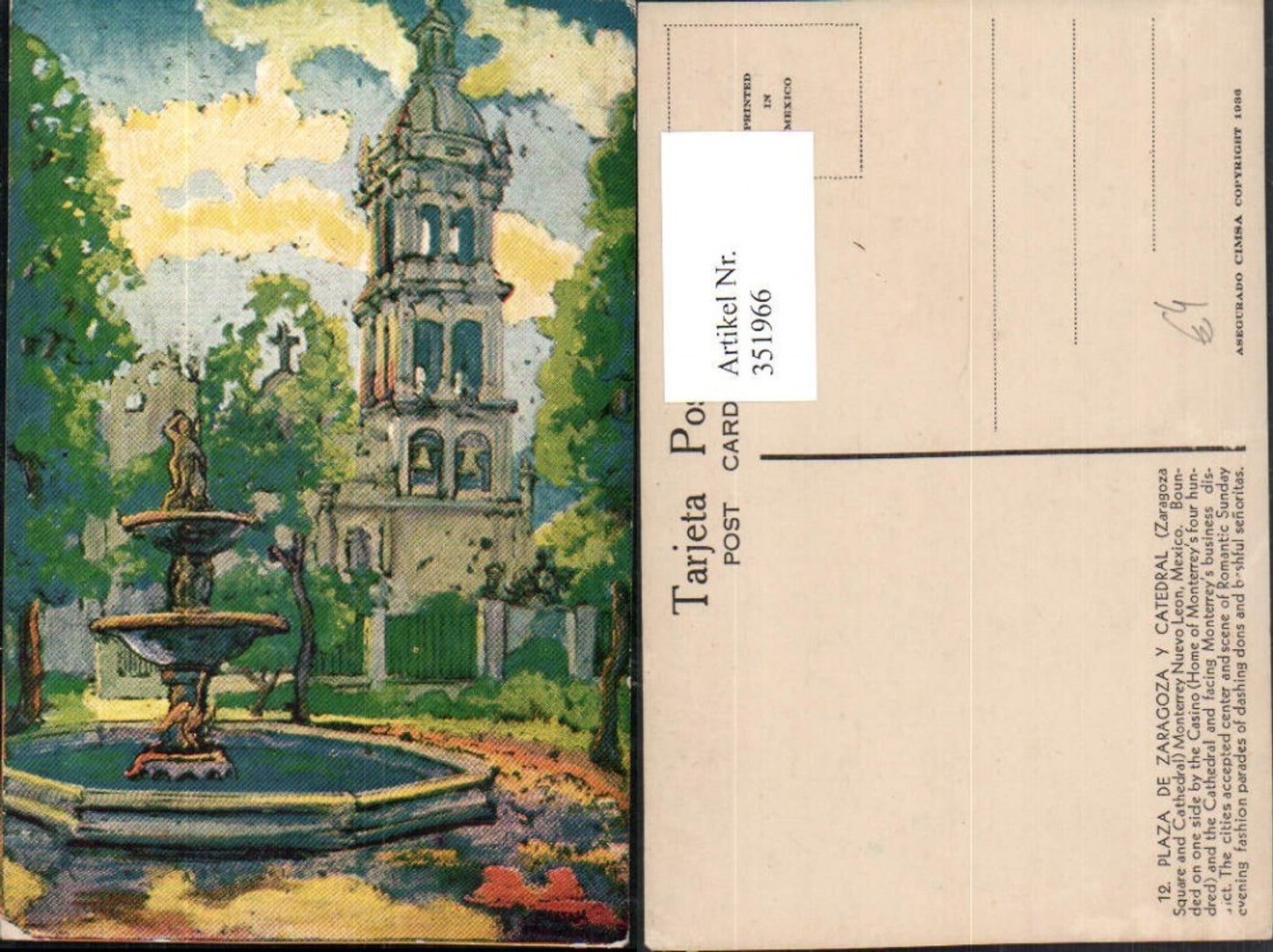 Alte Ansichtskarte – Old Postcard
