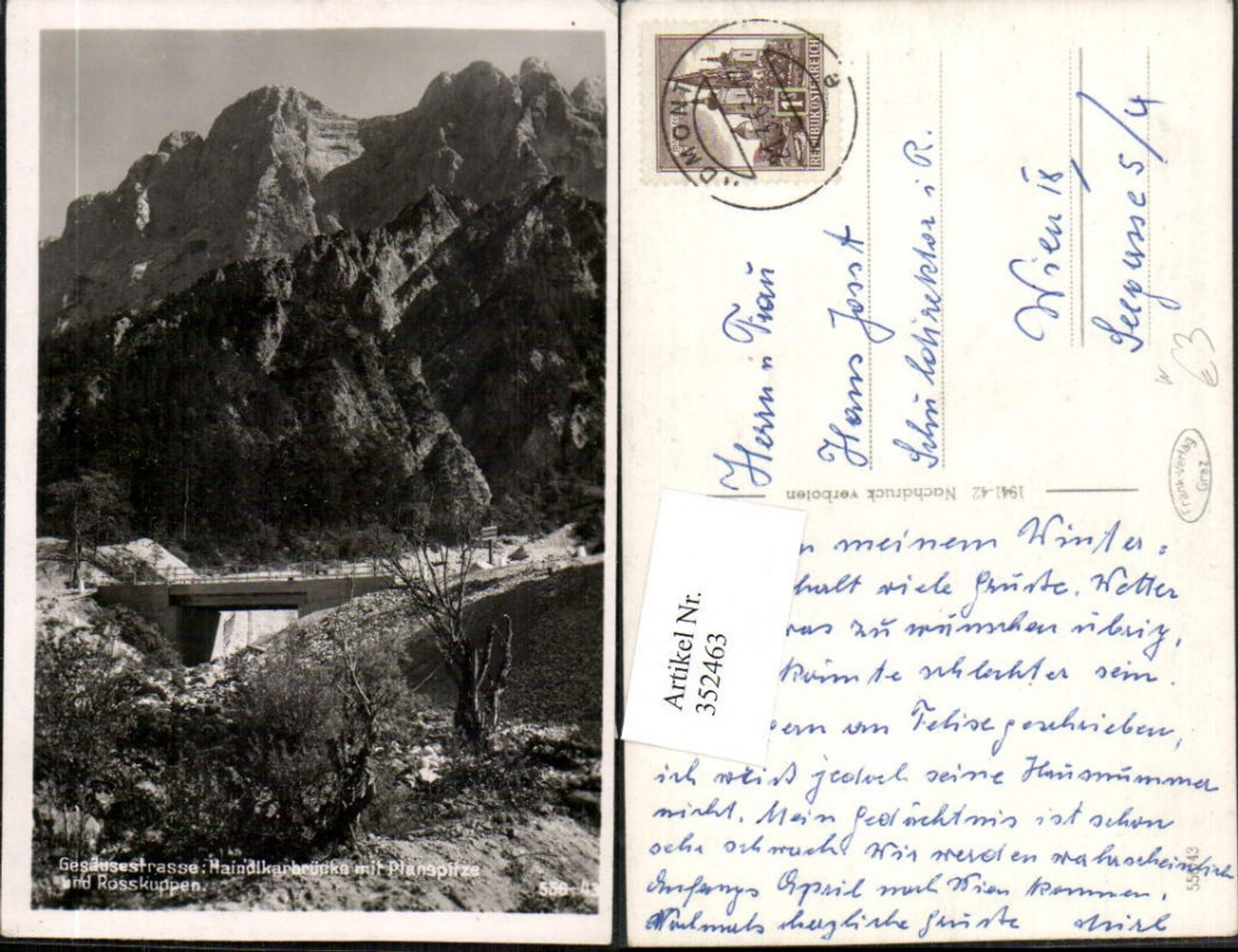 Alte Ansichtskarte – Old Postcard