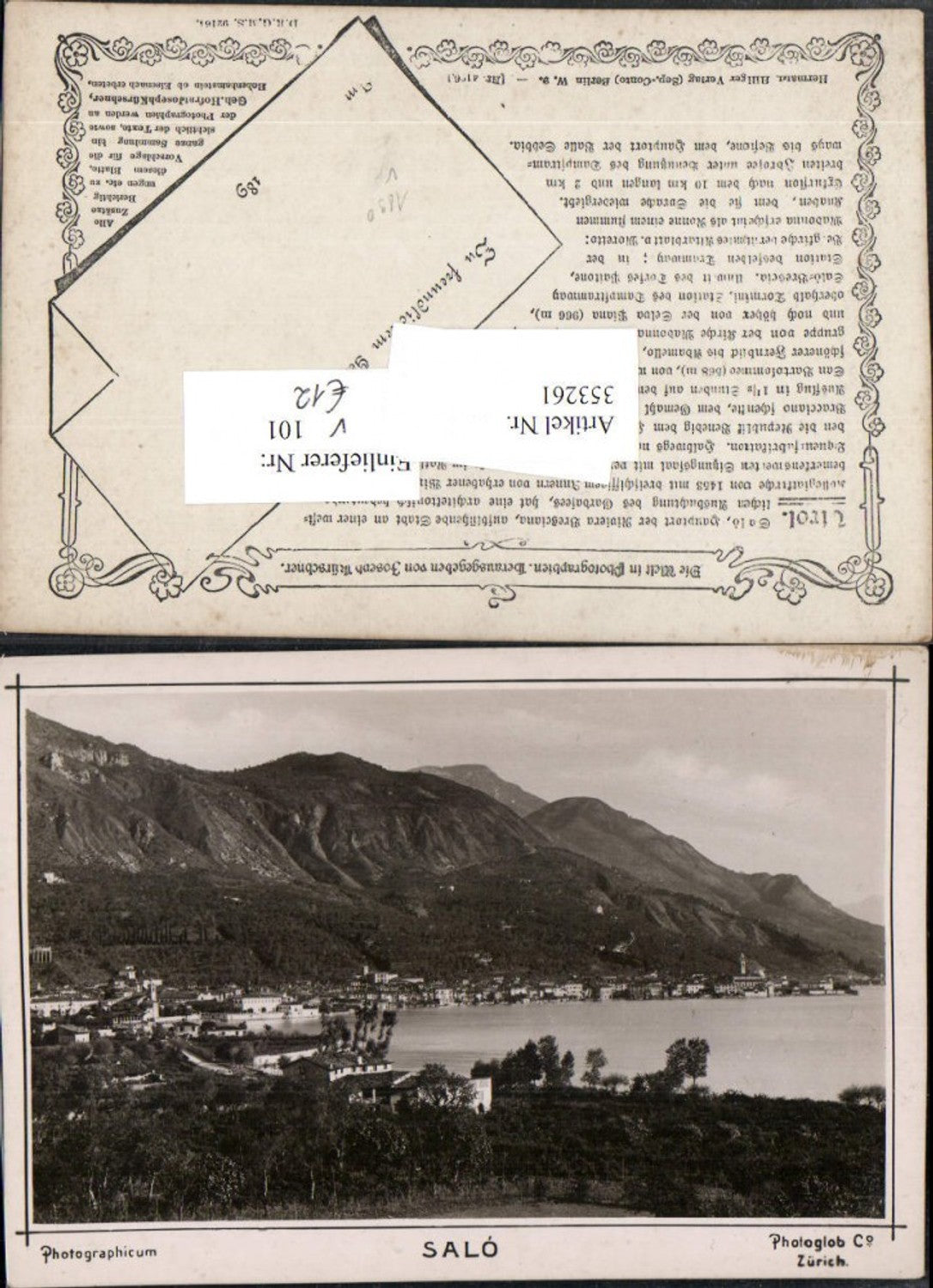 Alte Ansichtskarte – Old Postcard