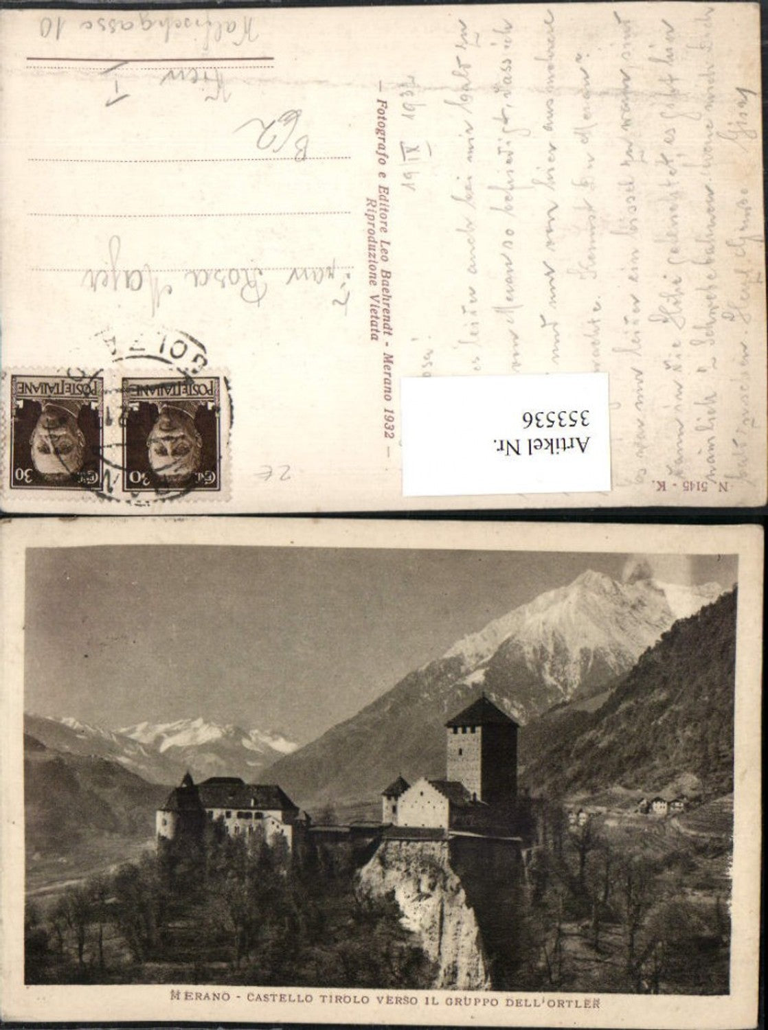 Alte Ansichtskarte – Old Postcard