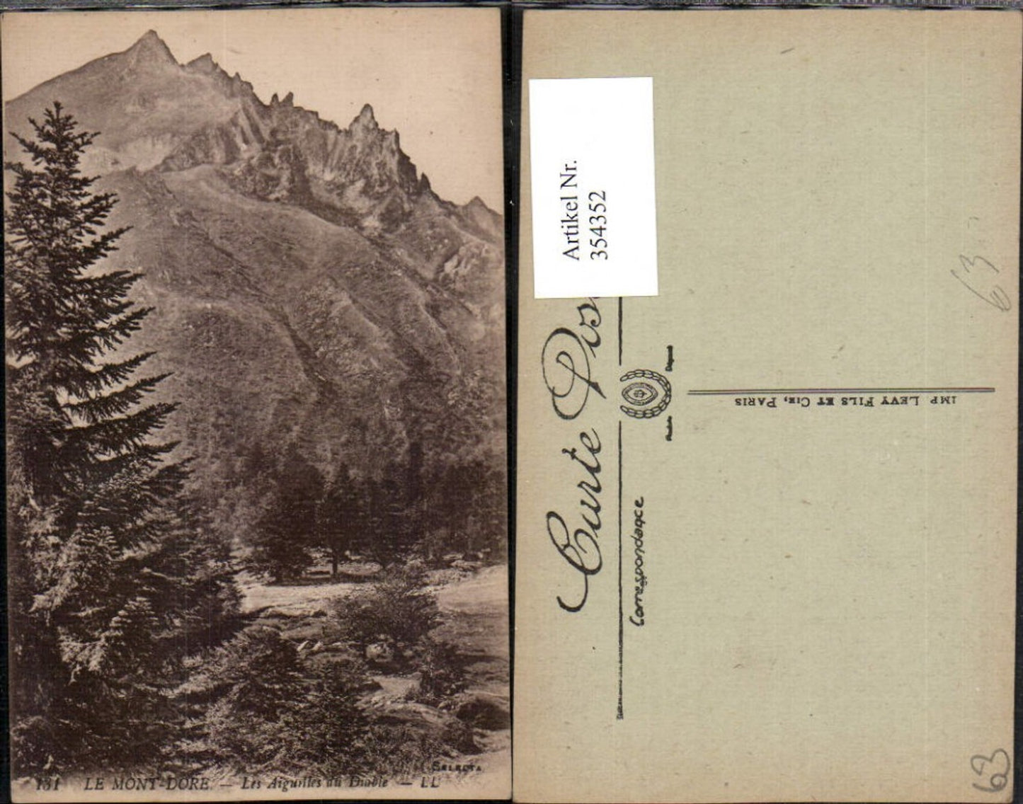 354352,Auvergne Puy-de-Dome Mont-Dore Les Aiguilles du Diable Bergkulisse