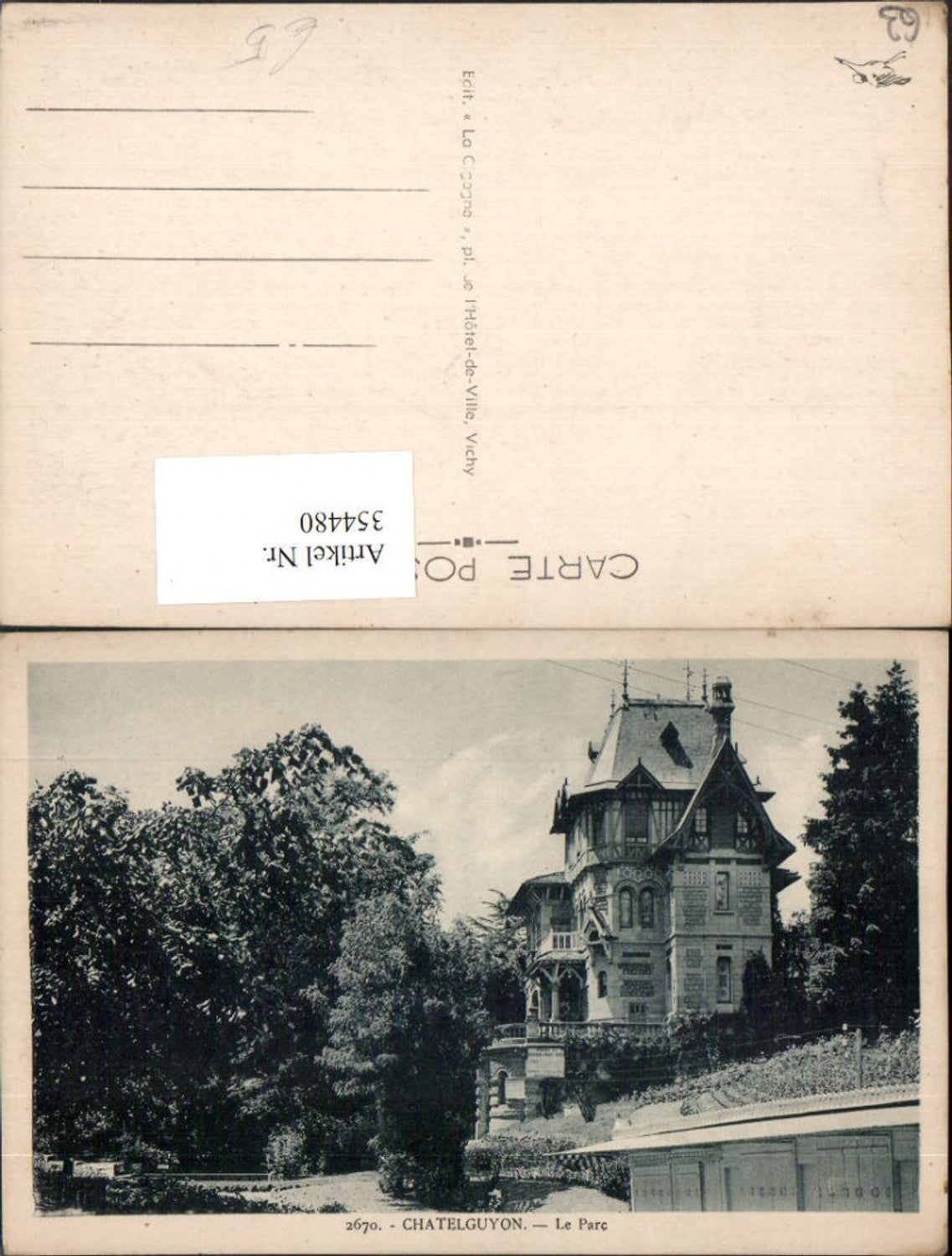 354480,Auvergne Puy-de-Dome Chatelguyon Le Parc Park