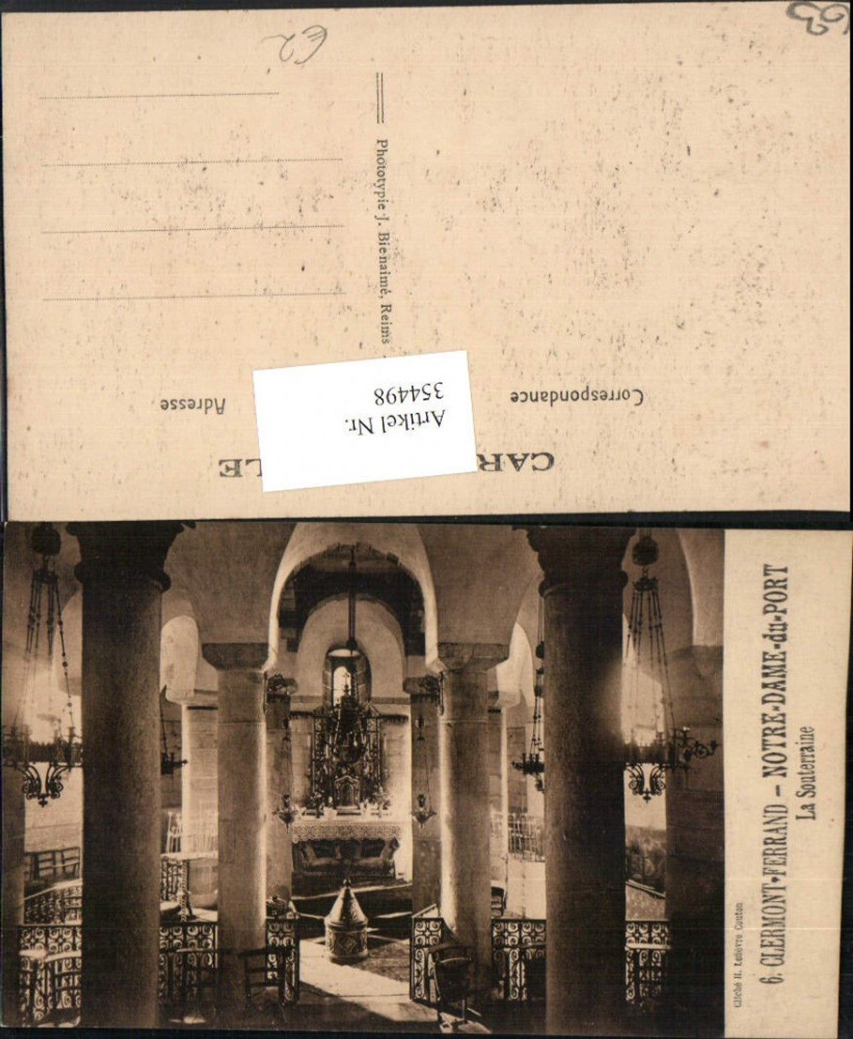 354498,Auvergne Puy-de-Dome Clermont-Ferrand Notre-Dame-du-Port La Souterraine Kirche