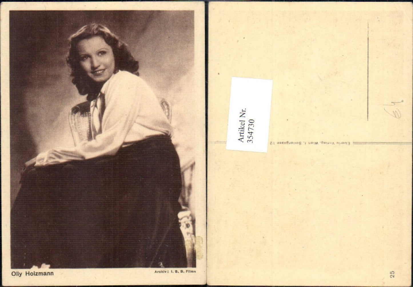 354730,Schauspielerin Olly Holzmann