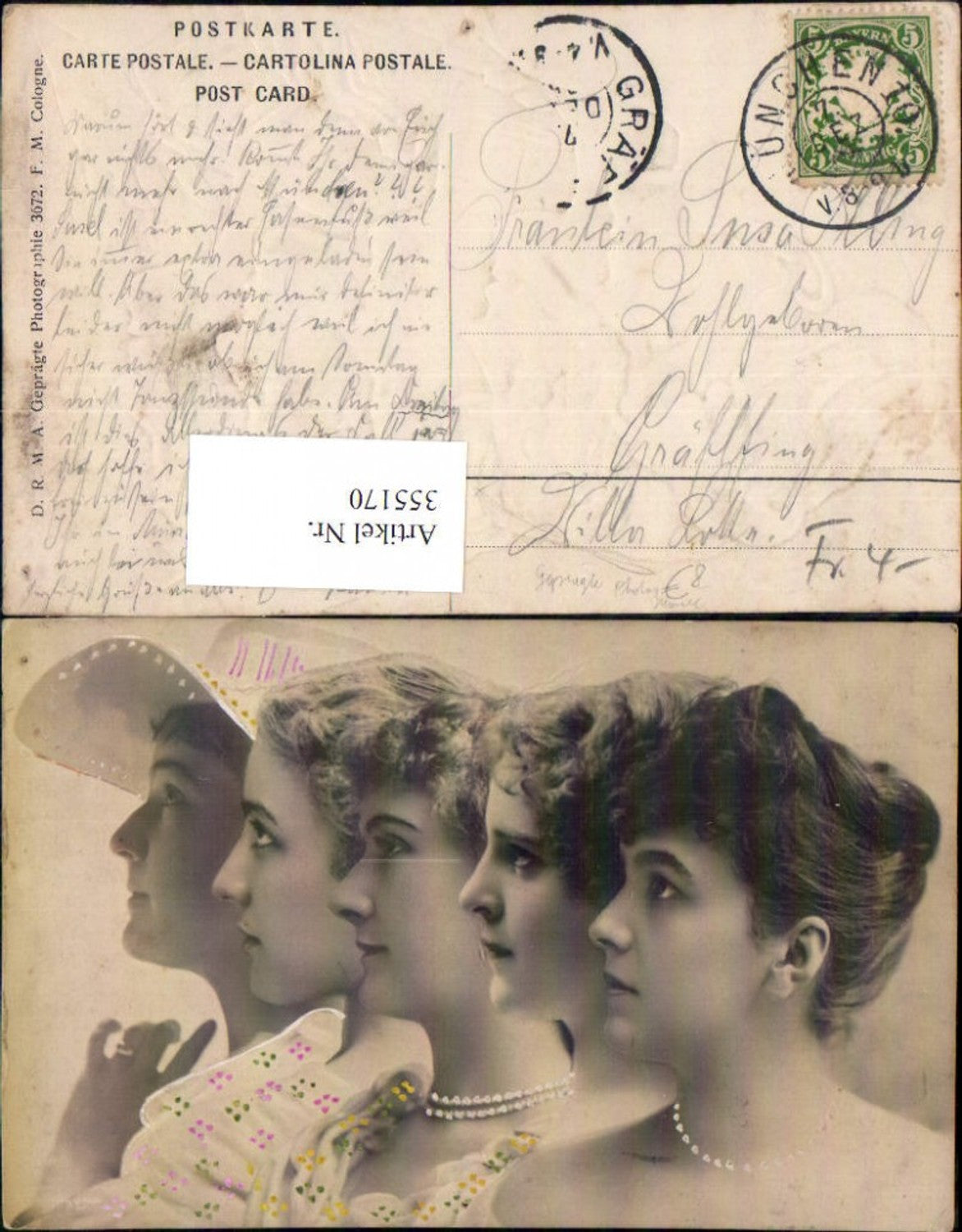 355170,Geprägte Photographie Frauen Köpfe Hut Halskette Portrait